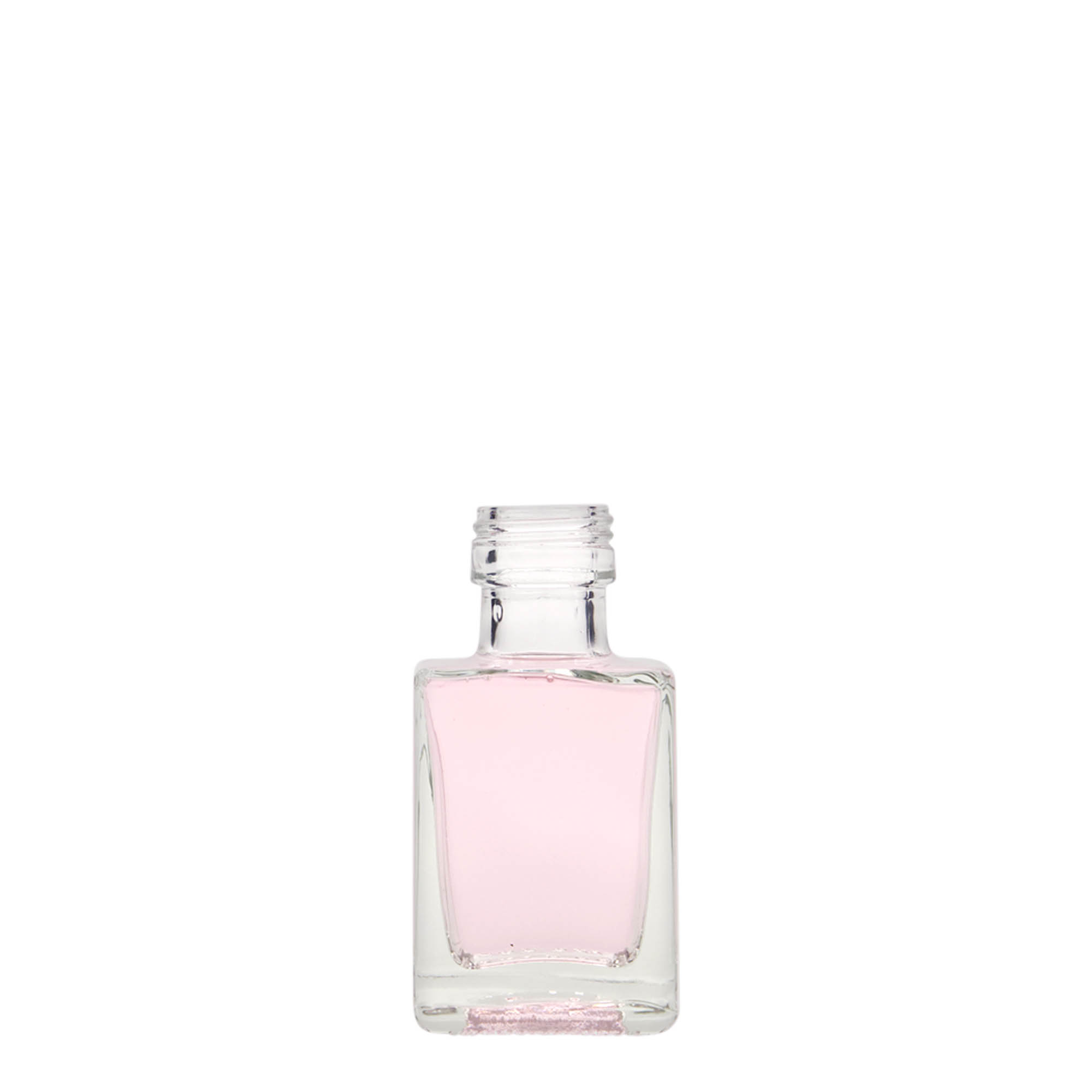 50 ml glass bottle 'Cube', square, closure: PP 24