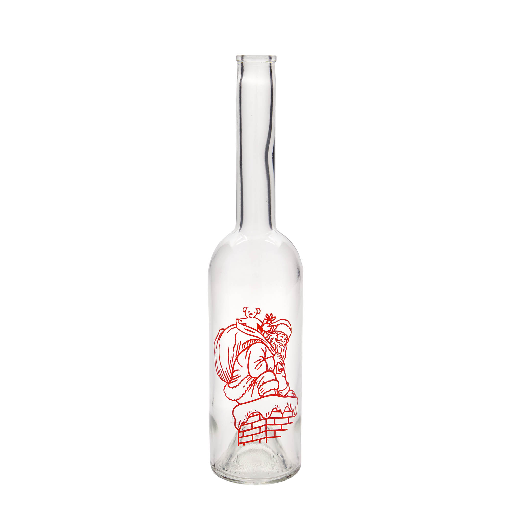 500 ml glass bottle 'Opera', print: gifts, closure: cork