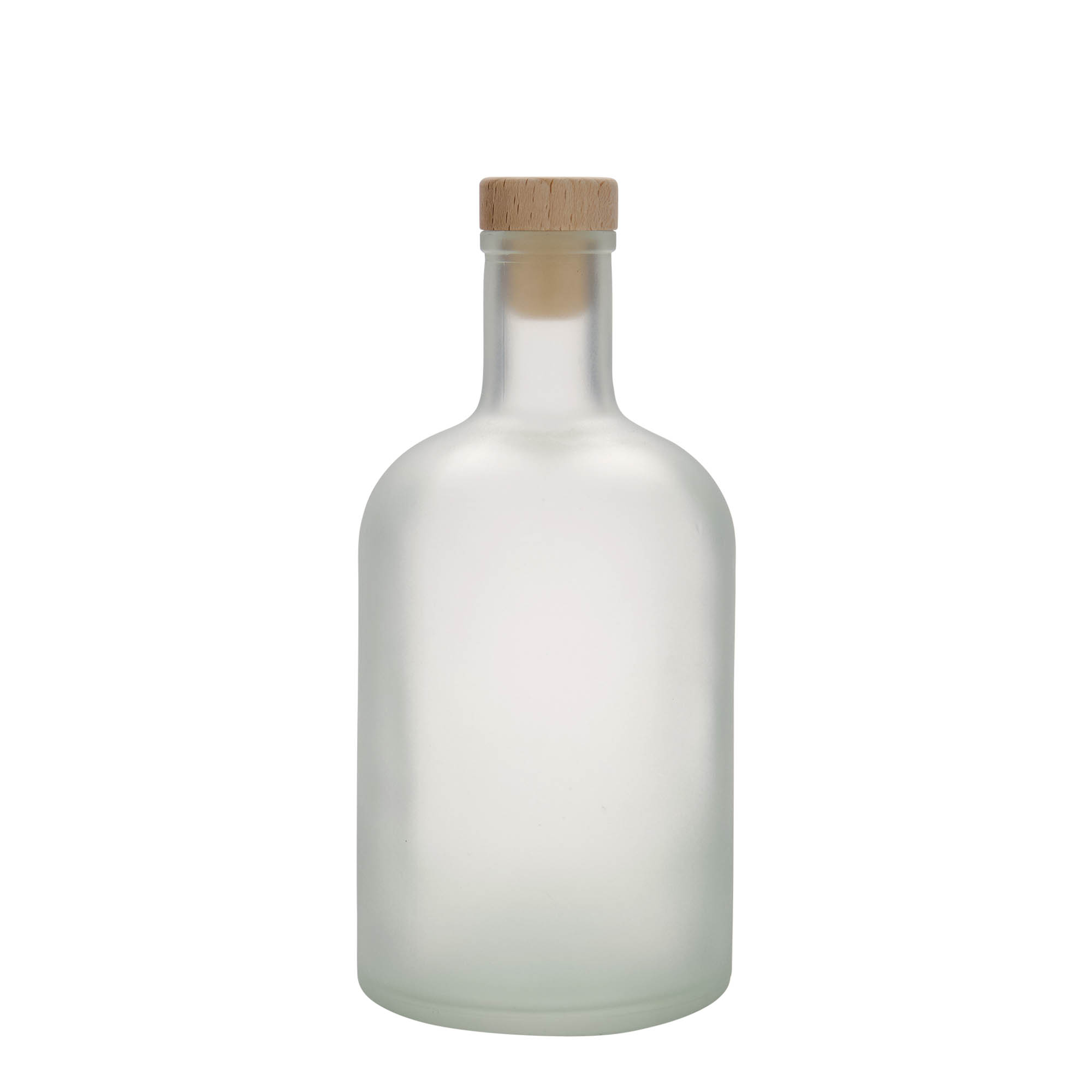 700 ml glass bottle 'Gerardino', frosted, closure: cork