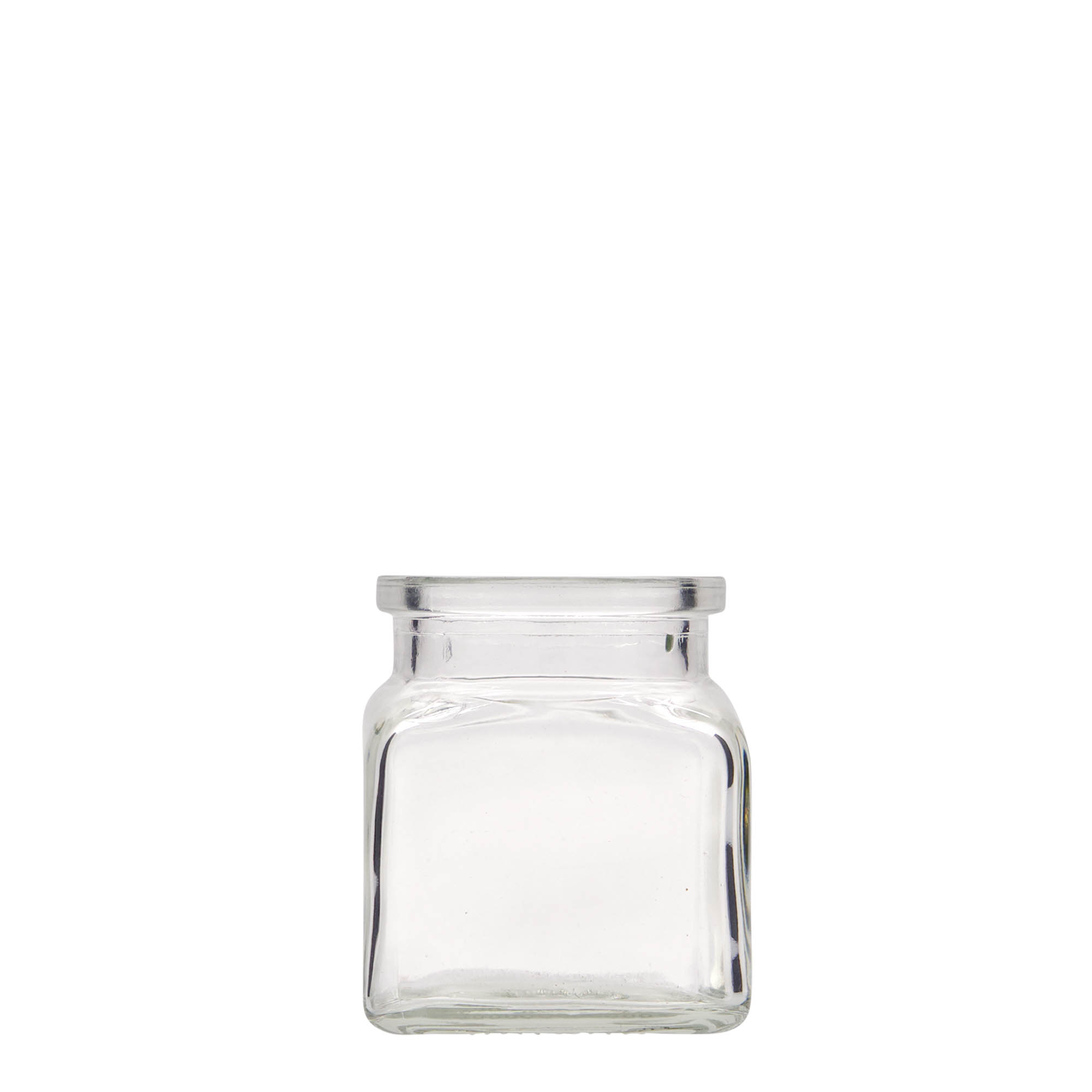 120 ml cork top jar, square, closure: cork