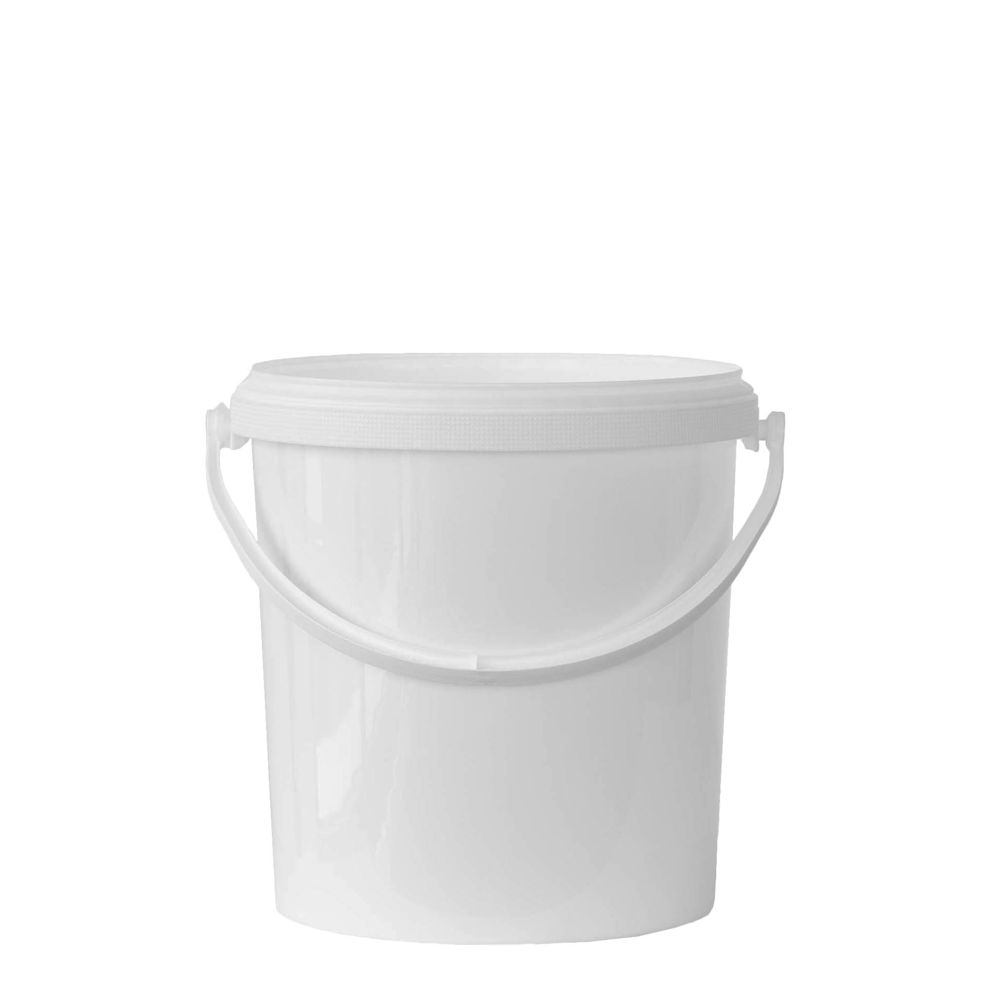 6 l bucket, PP plastic, white