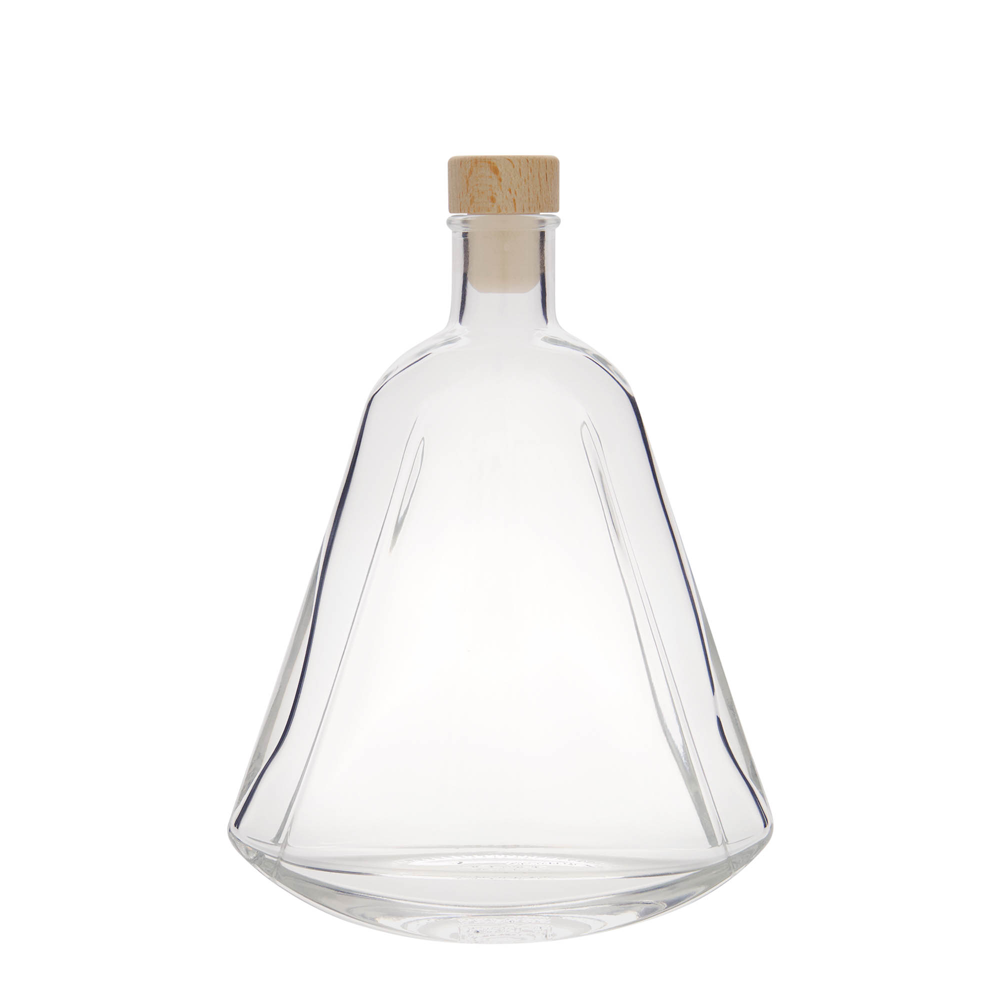 350 ml glass bottle 'Maurizio', oval, closure: cork