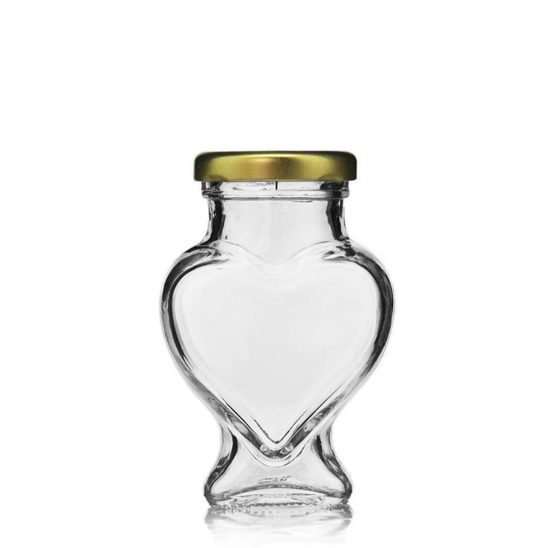 106 ml heart-shaped jar, closure: twist off (TO 43)