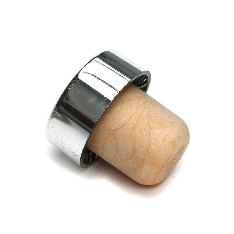 19 mm mushroom cork, plastic, silver, for opening: cork