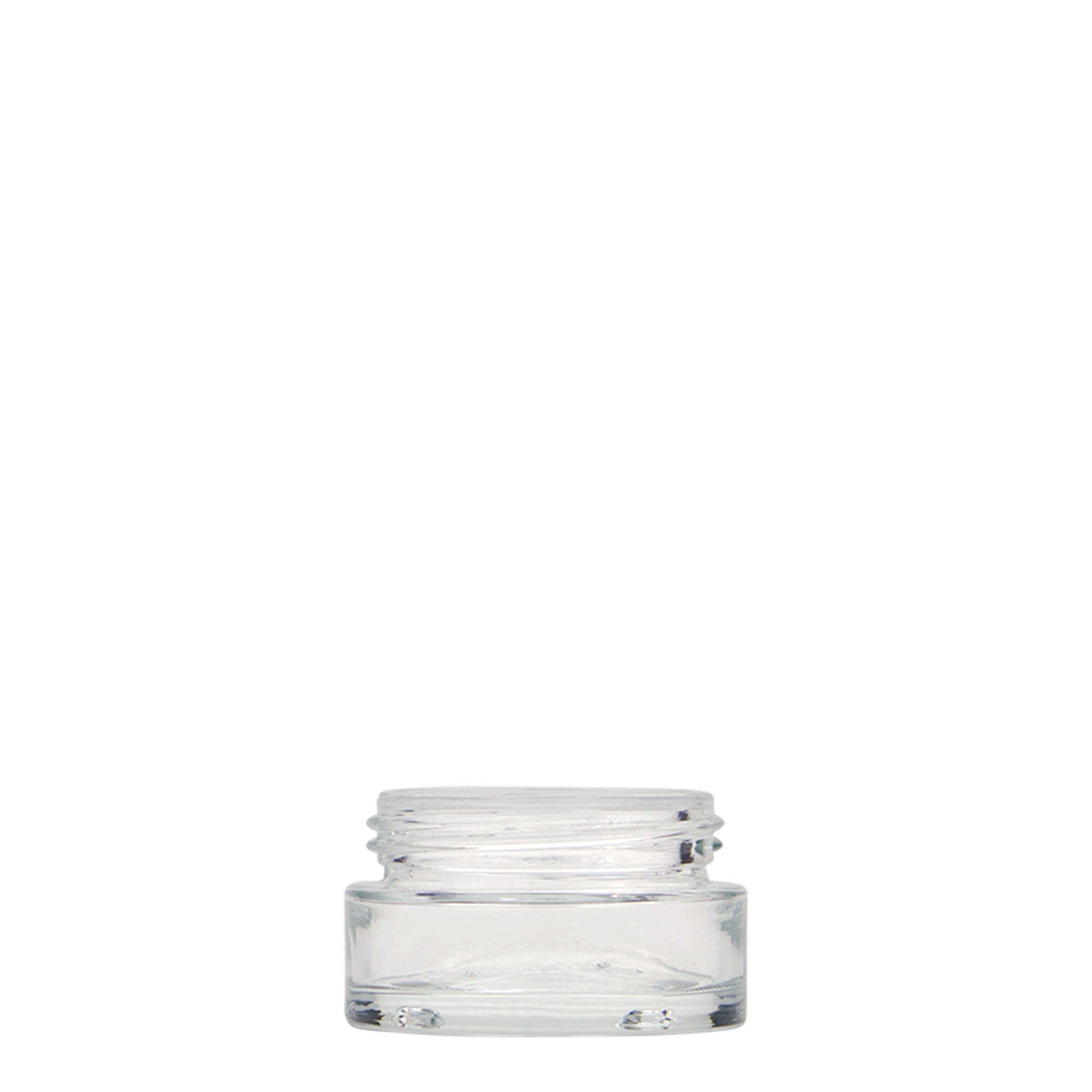 15 ml cosmetic jar 'Clear Edition', glass, closure: screw cap