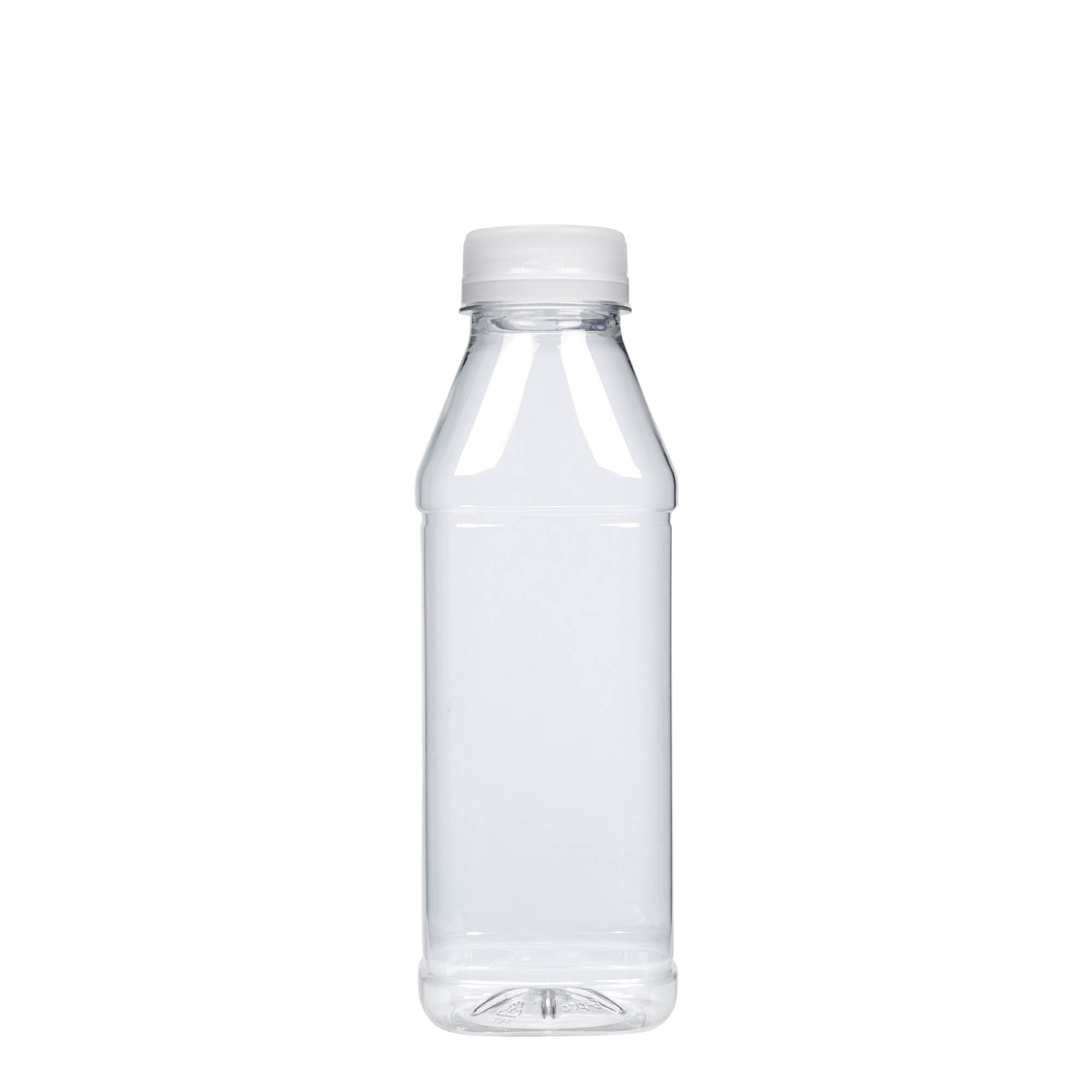 500 ml PET bottle 'Milk and Juice Carré', square, plastic, closure: 38 mm