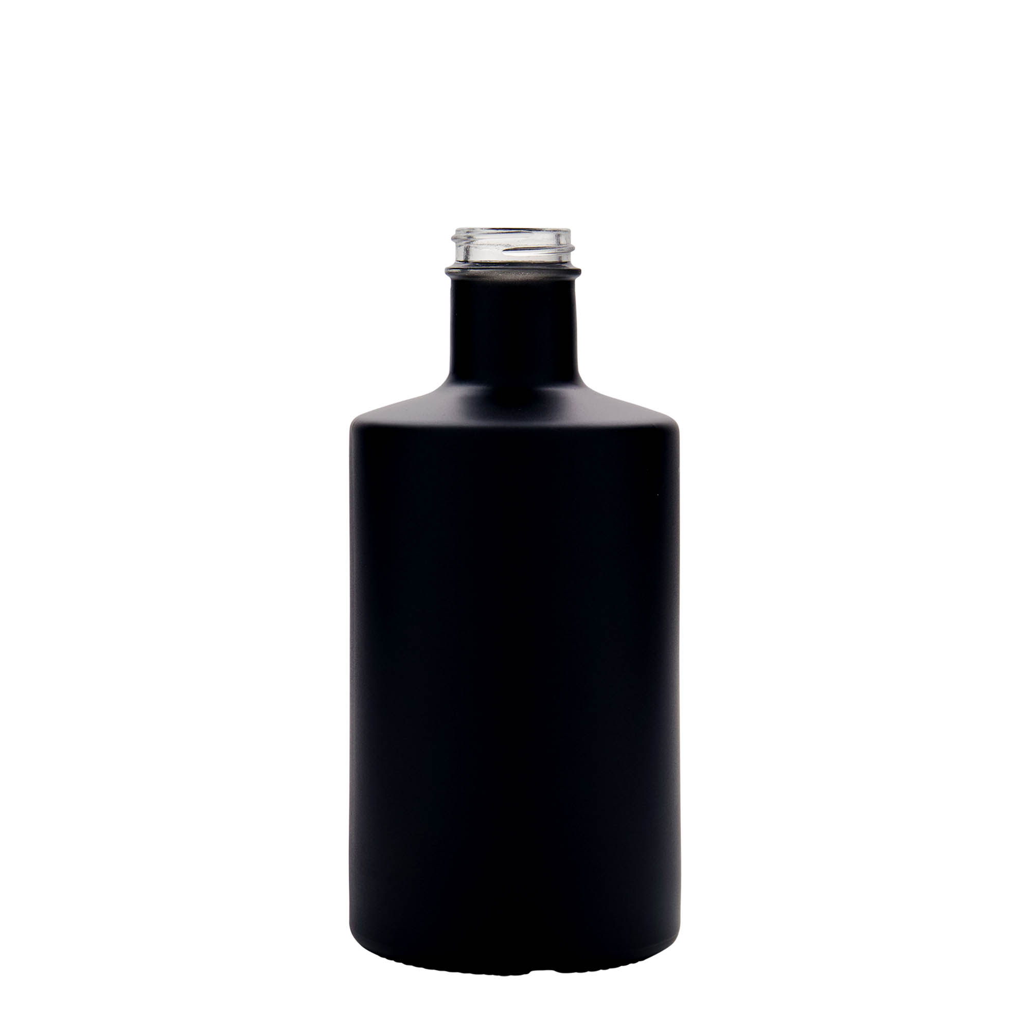 500 ml glass bottle 'Caroline', black, closure: GPI 33