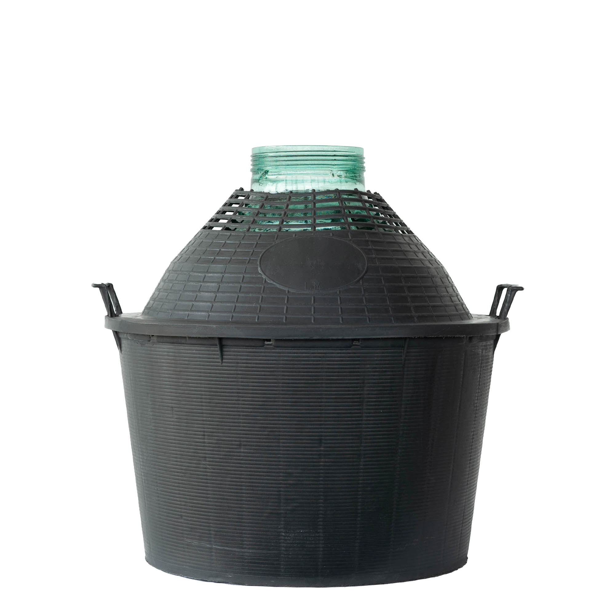 34 l wide neck carboy, glass, closure: screw cap