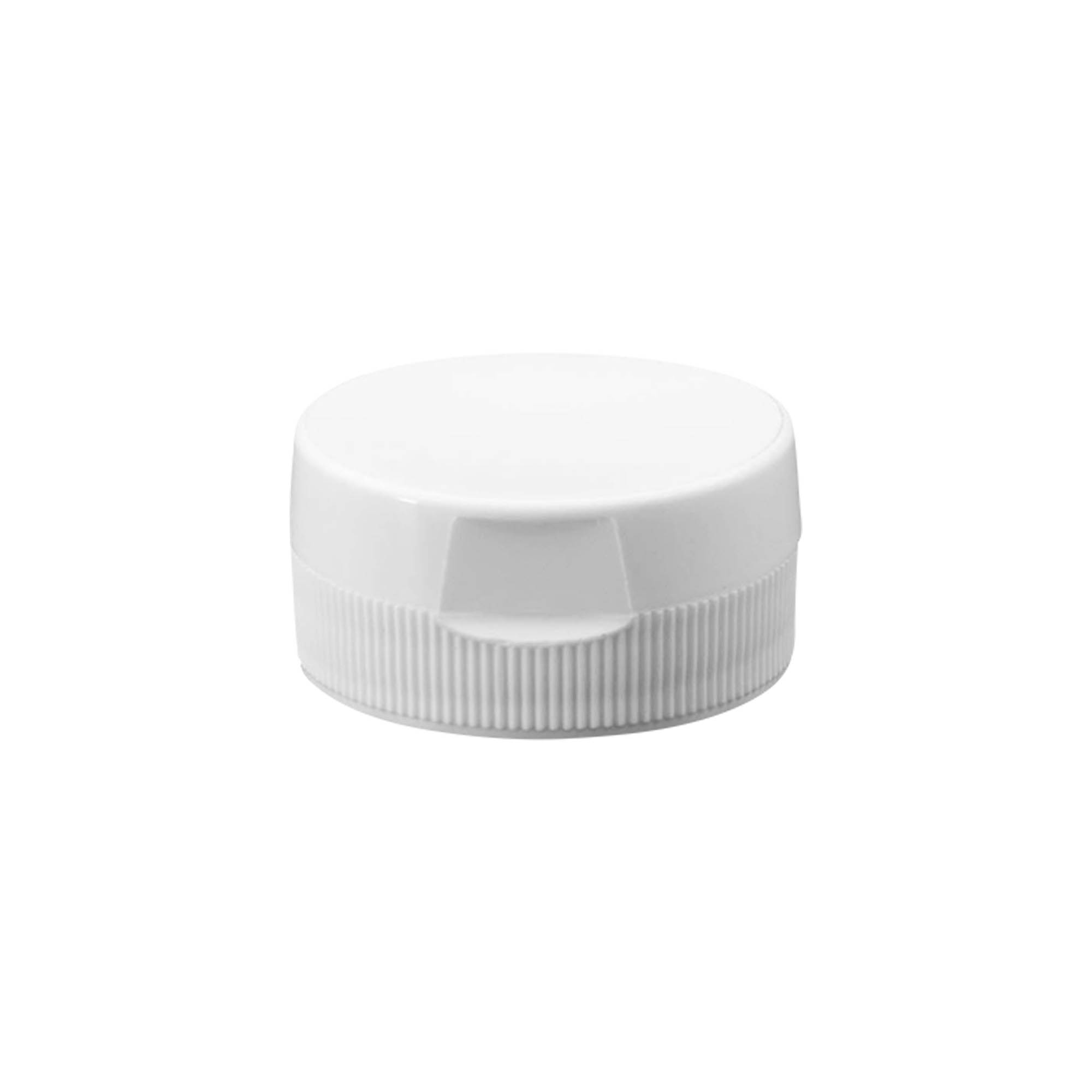 Hinged screw cap, PP plastic, white, for opening: GPI 38/400