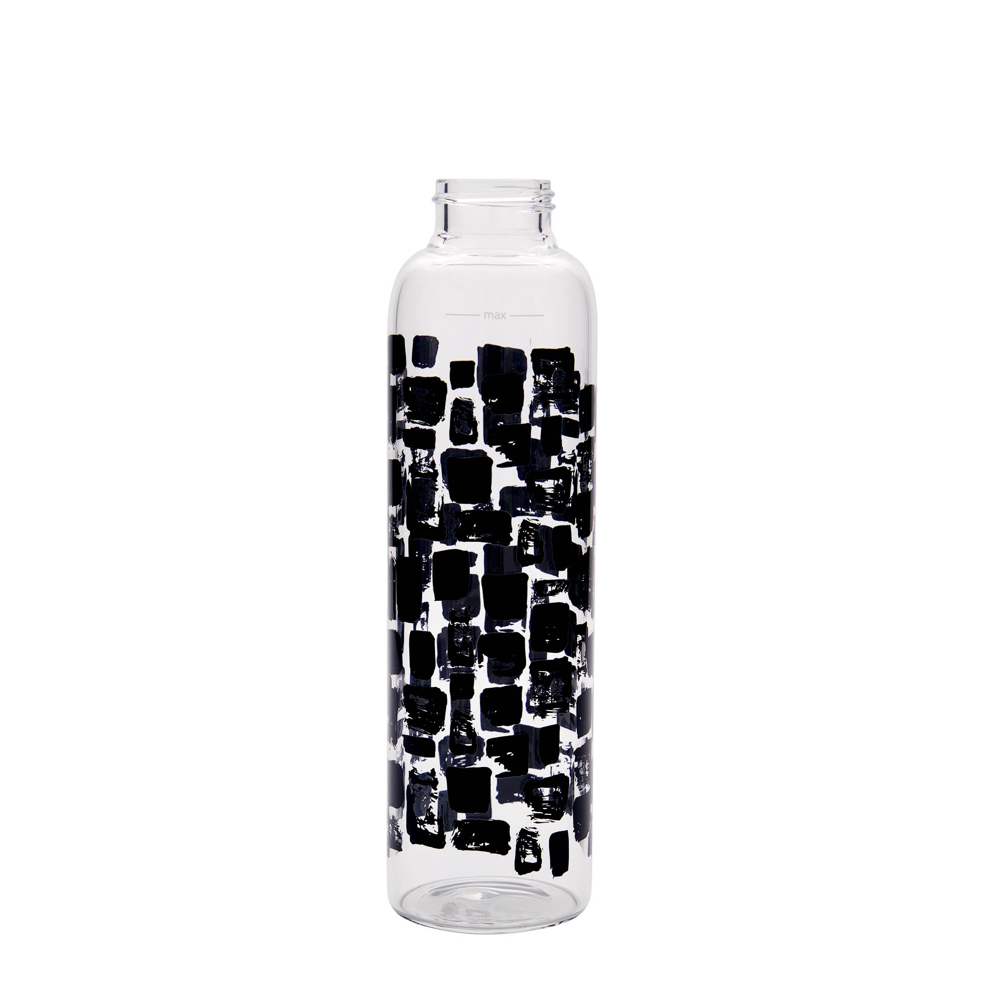 500 ml water bottle 'Perseus', print: black rectangles, closure: screw cap