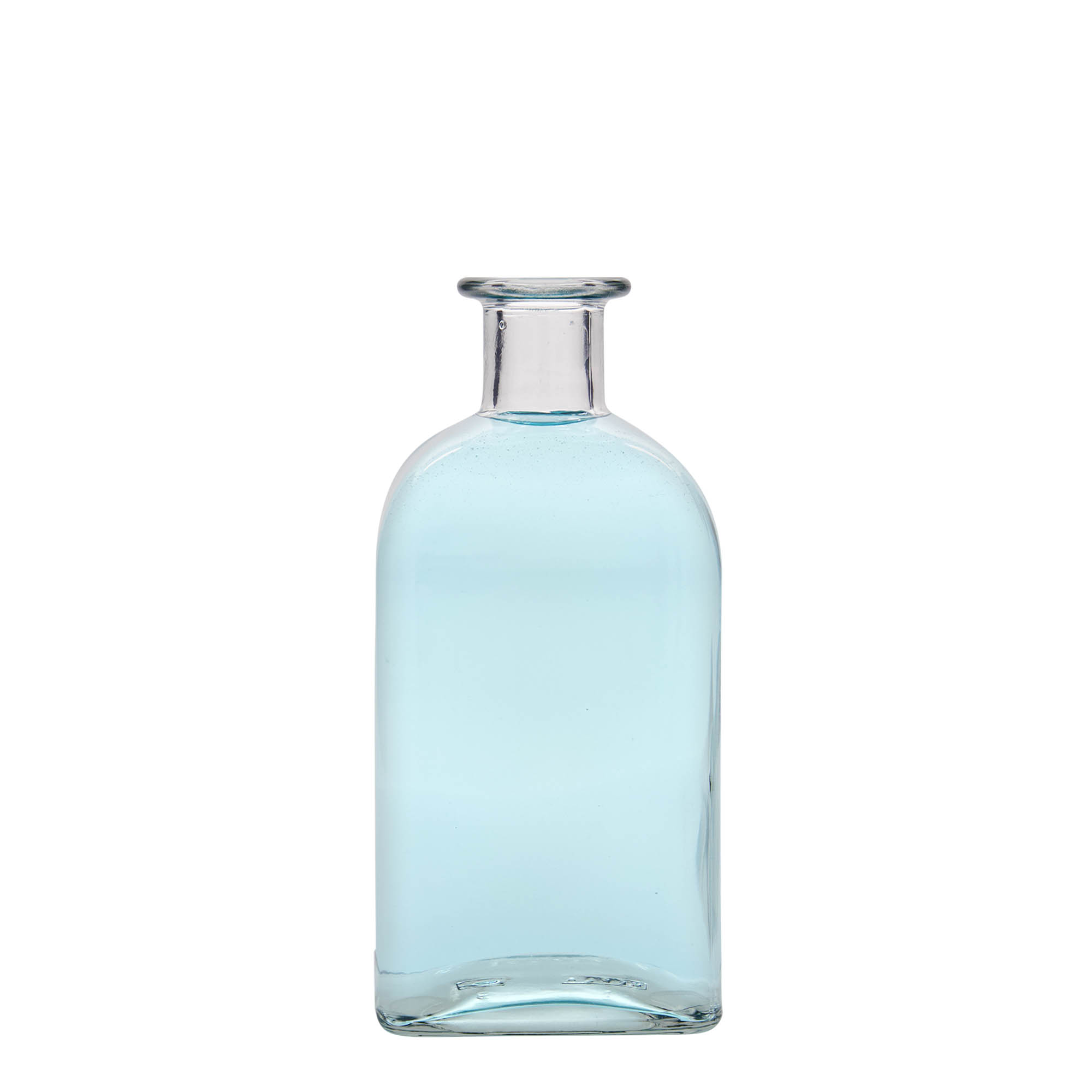 500 ml glass apothecary bottle Carré, square, closure: cork