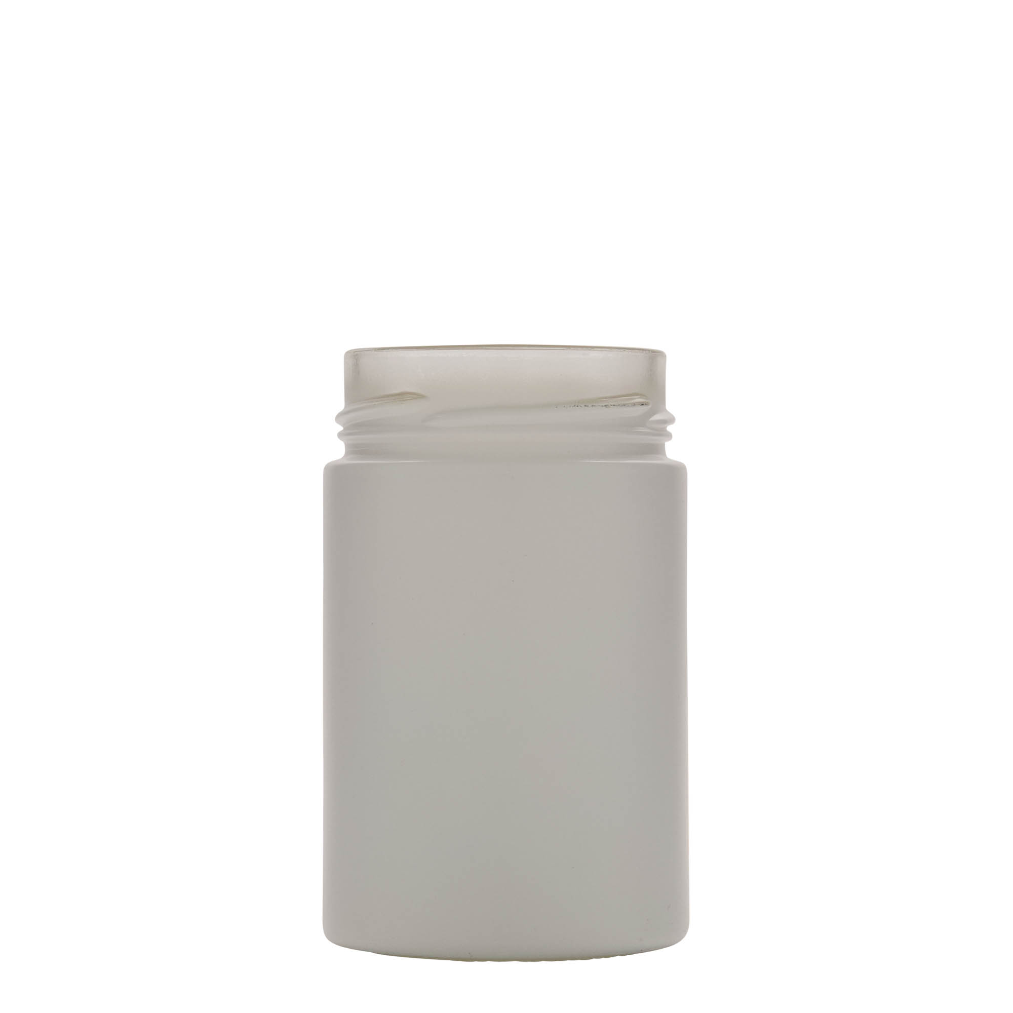 327 ml round jar 'Aurora', white, closure: deep twist off (DTO 66)