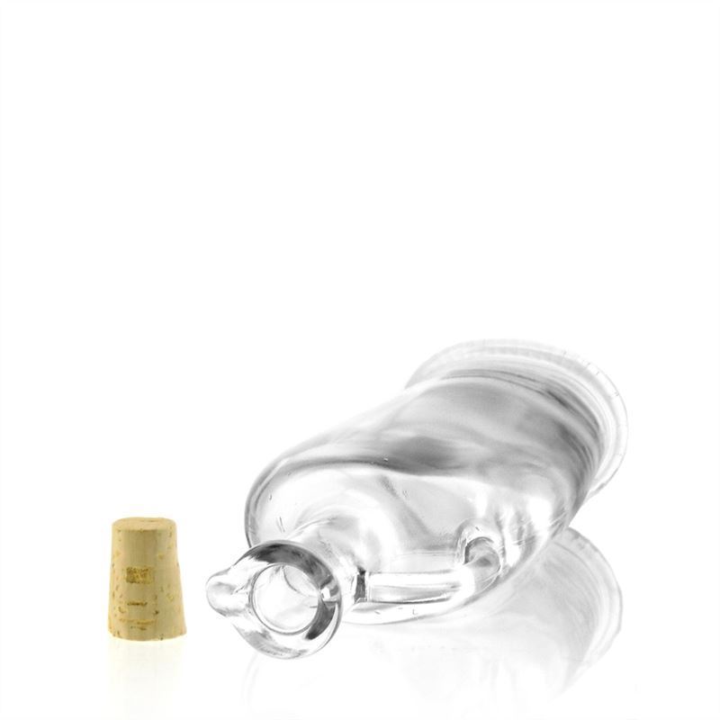 500 ml glass bottle 'Eleganta', oval, closure: cork