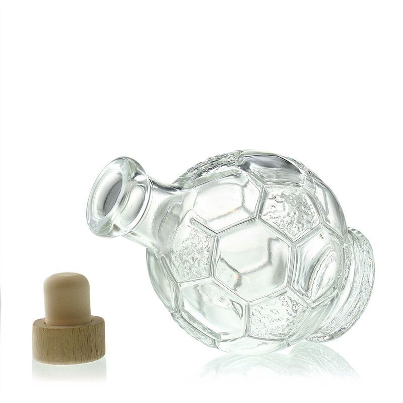 200 ml glass bottle 'Football', closure: cork