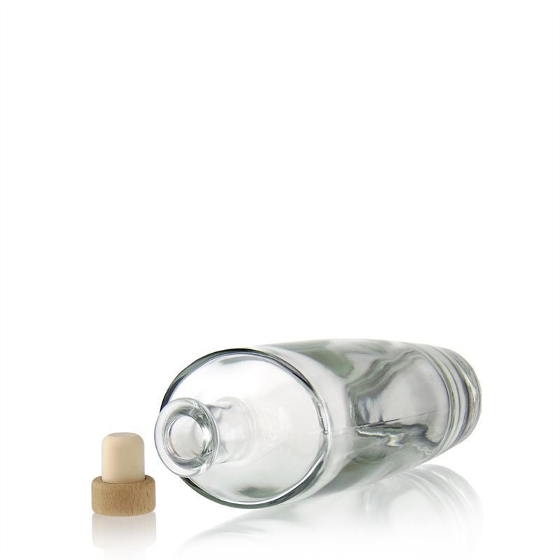 500 ml glass bottle 'Vanessa', oval, closure: cork