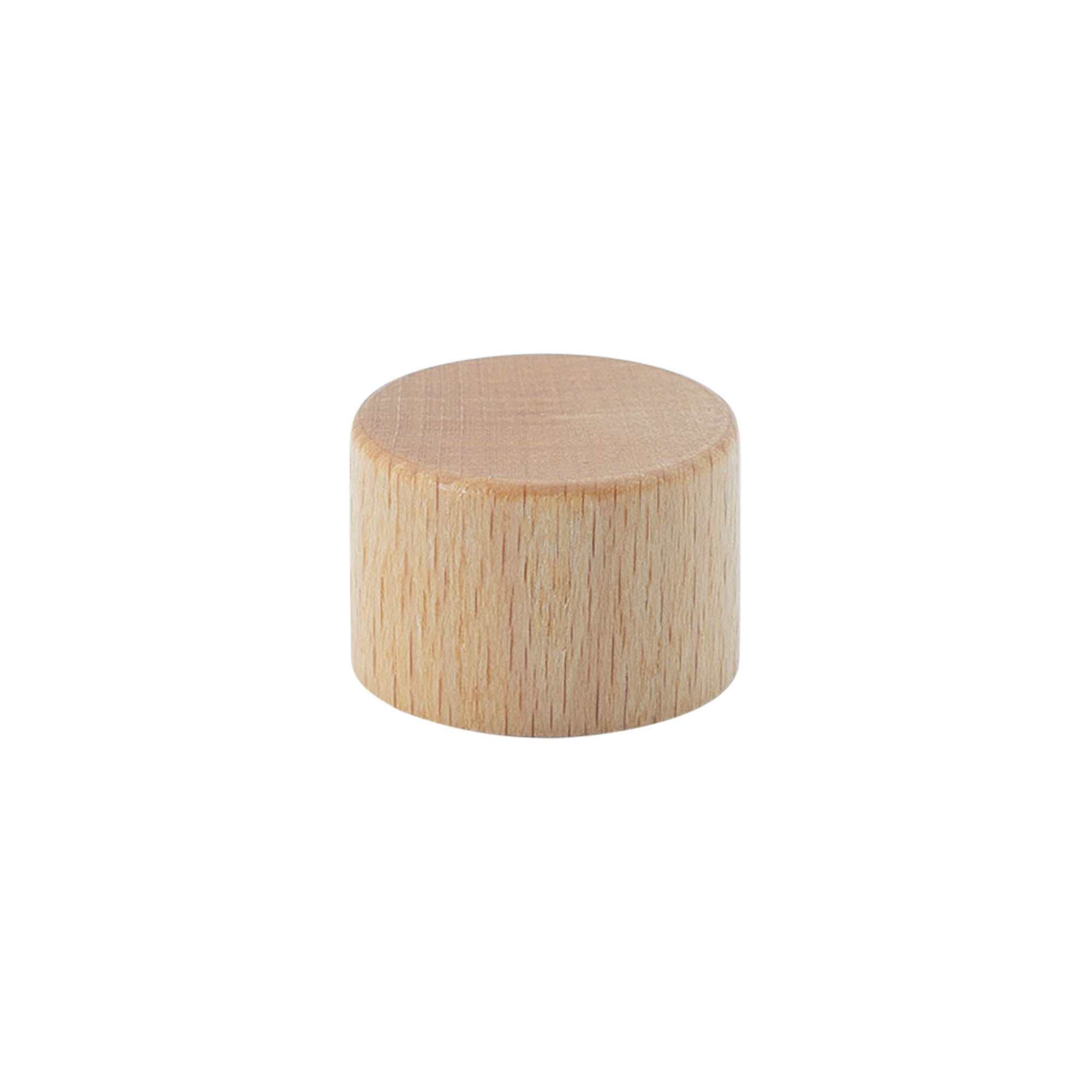 Screw cap, metal/wood, wood coloured, for opening: PP 28