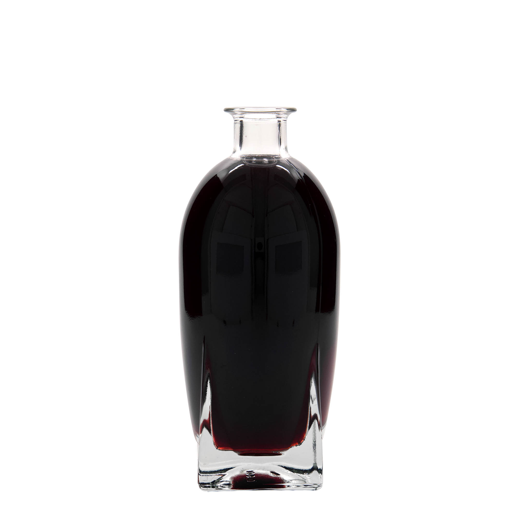 500 ml glass bottle 'Zino', square, closure: cork