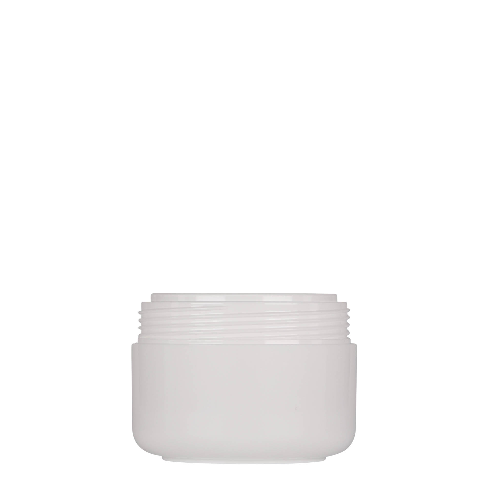 100 ml plastic jar 'Bianca', PP, white, closure: screw cap