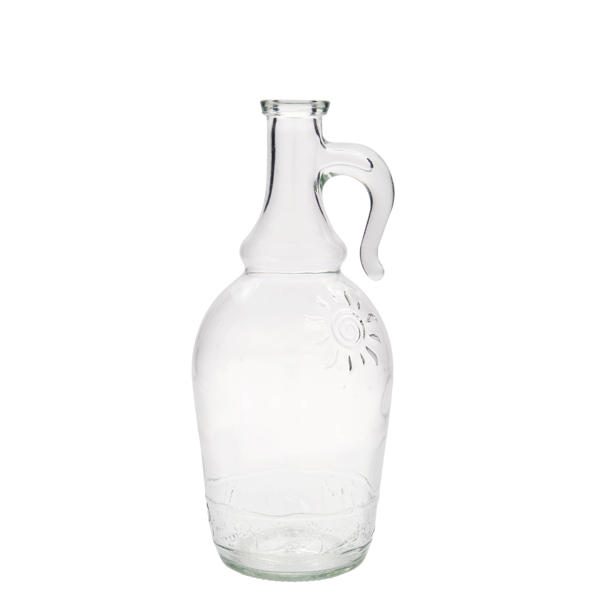 1,000 ml glass bottle 'Sunny', closure: cork