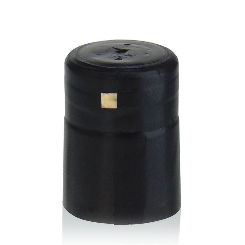 Heat shrink capsule 32x41, PVC plastic, black