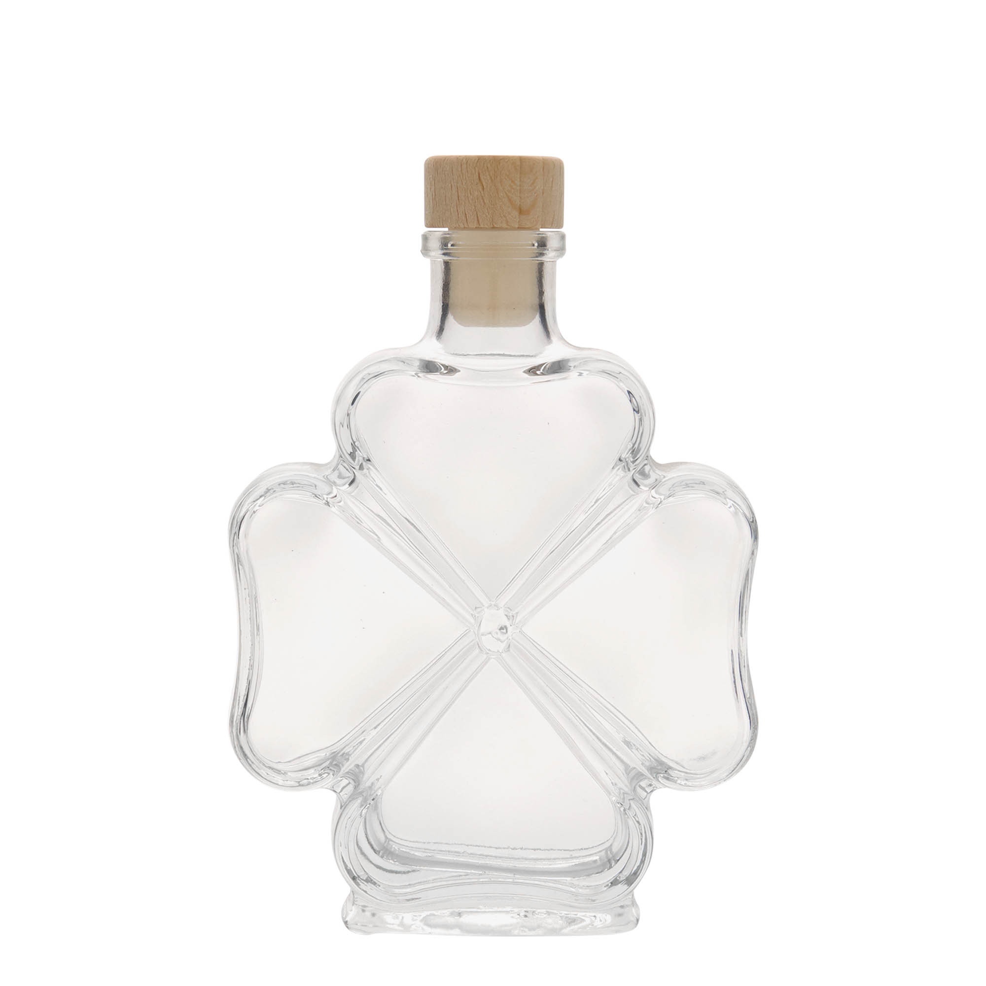 200 ml glass bottle 'Clover', closure: cork