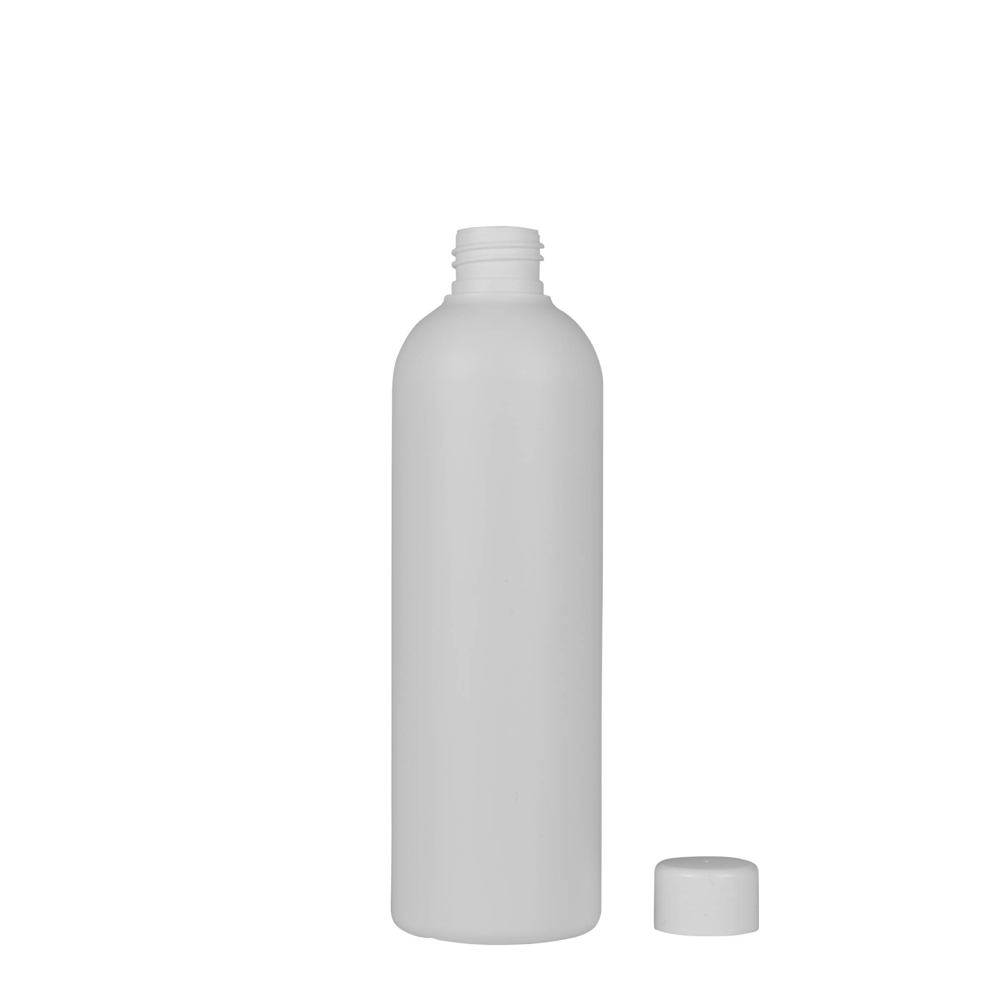 300 ml plastic bottle 'Tuffy', HDPE, white, closure: GPI 24/410