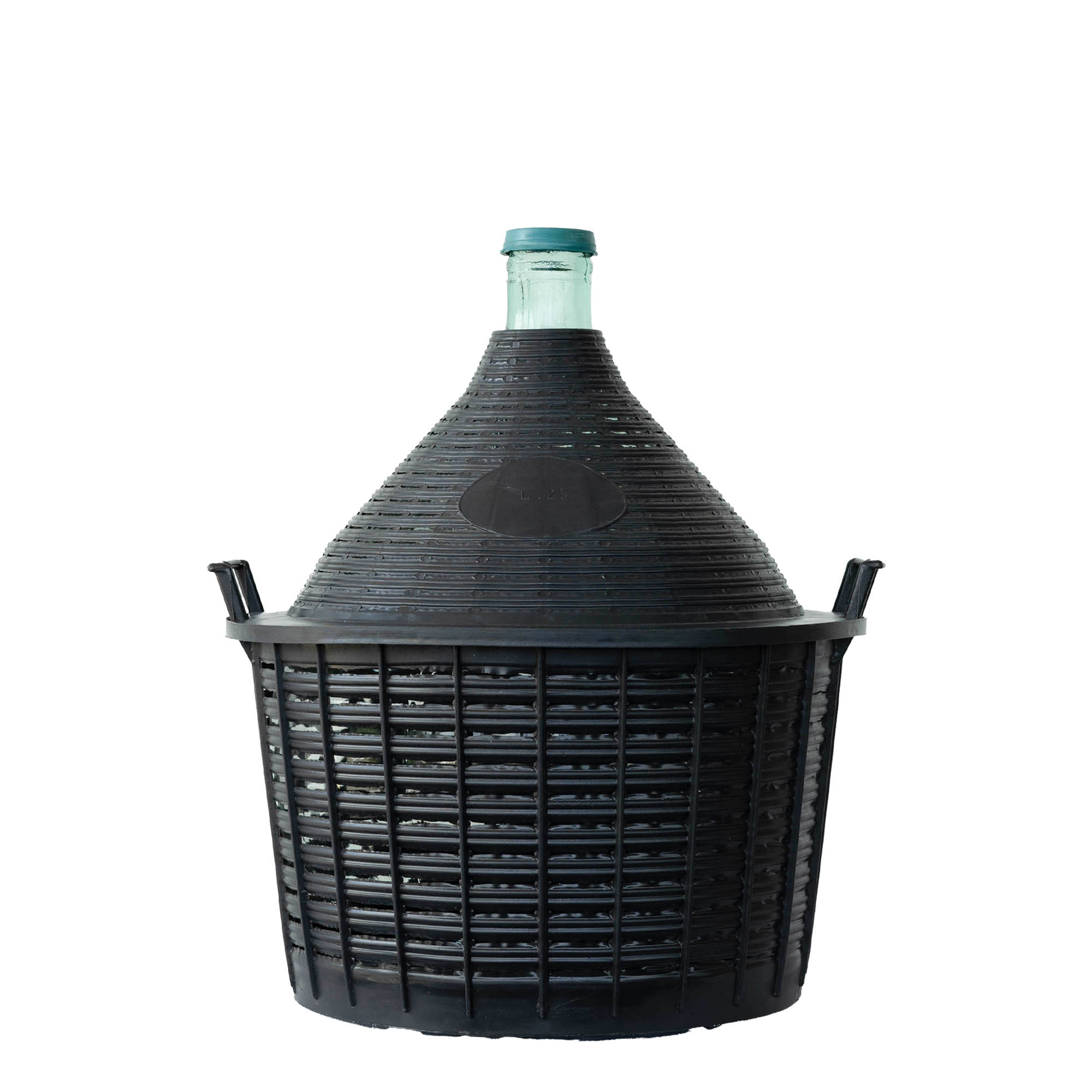 25 l narrow neck carboy, glass, closure: slip lid