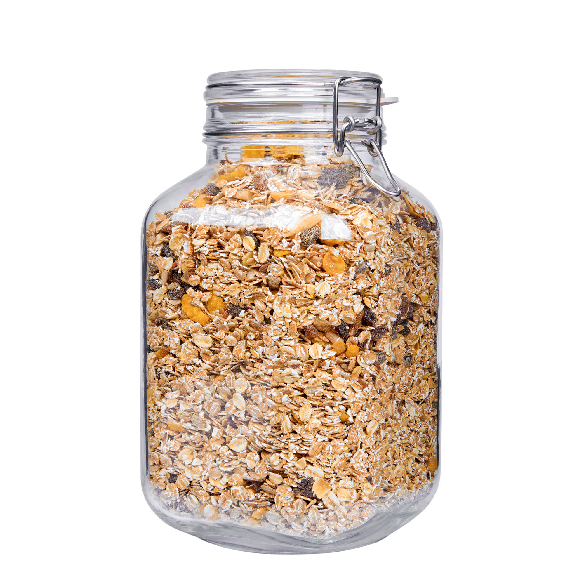 3,000 ml clip top jar 'Fido', square, closure: clip top