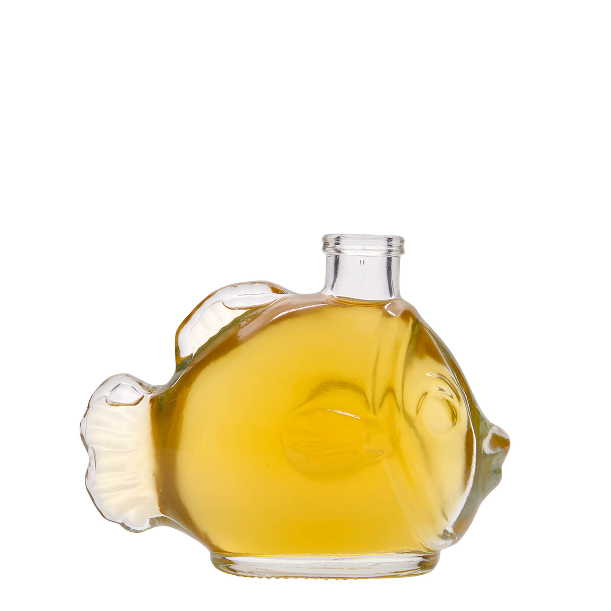 200 ml glass bottle 'Fish', closure: cork