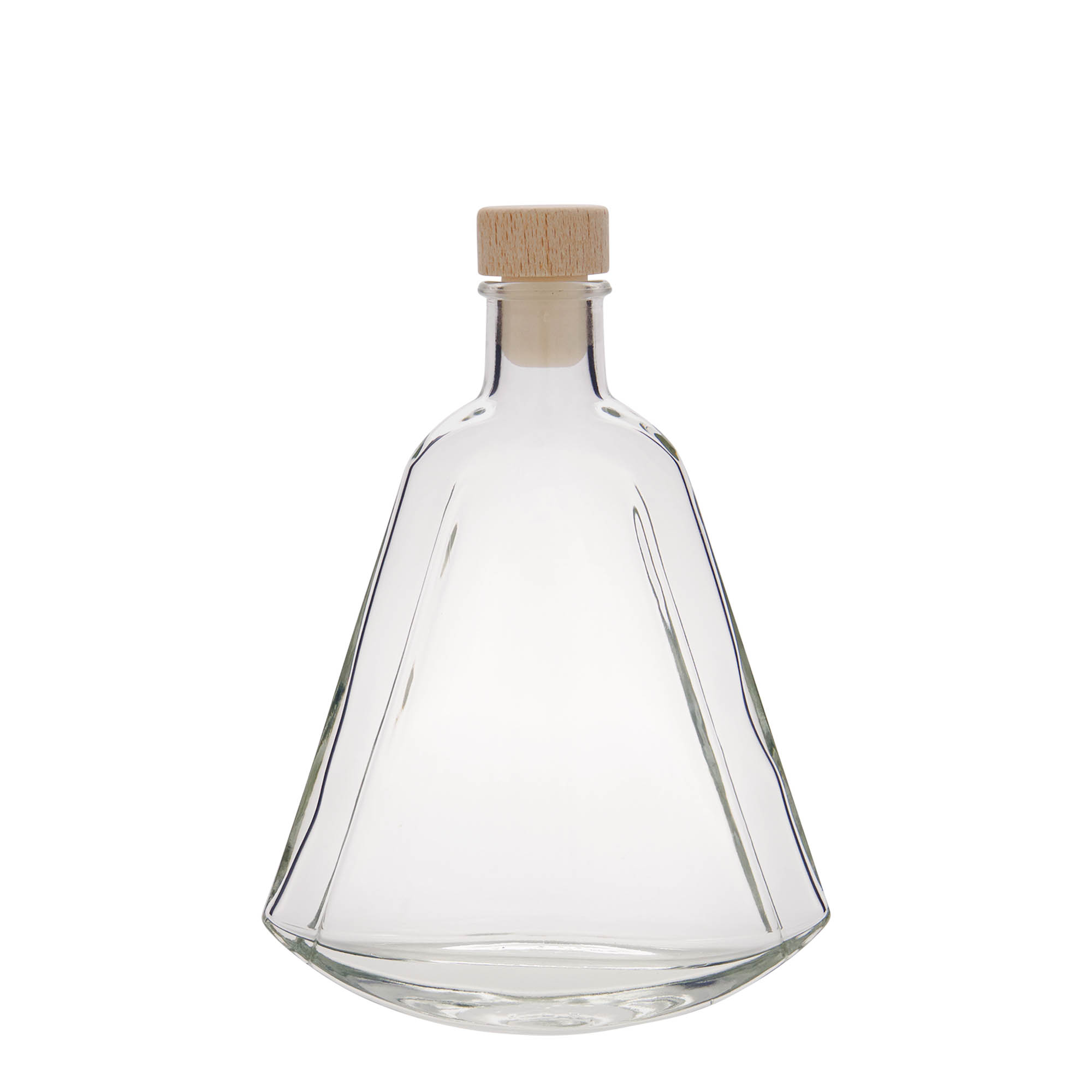 200 ml glass bottle 'Maurizio', oval, closure: cork