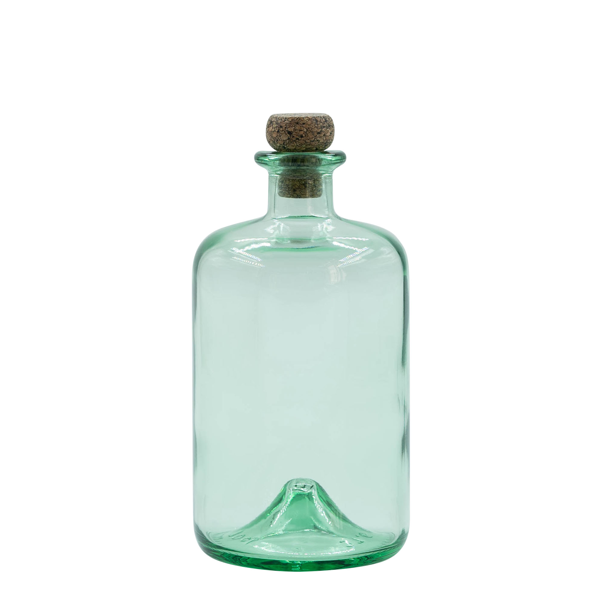 700 ml glass bottle 'Pharma', mouth: cork