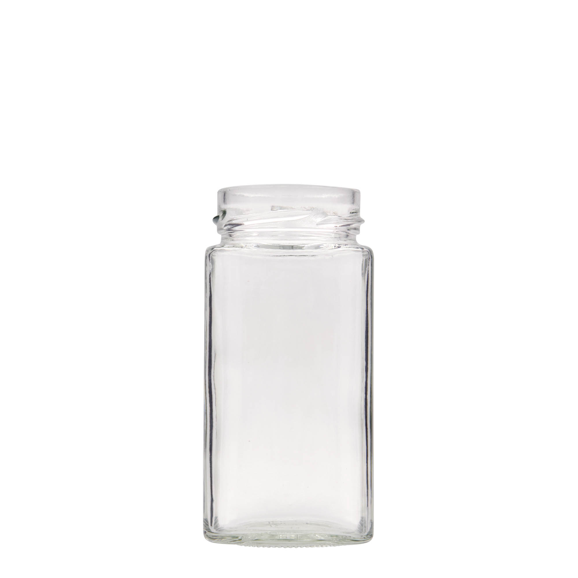 314 ml square jar 'Funny', closure: deep twist off (DTO 58)