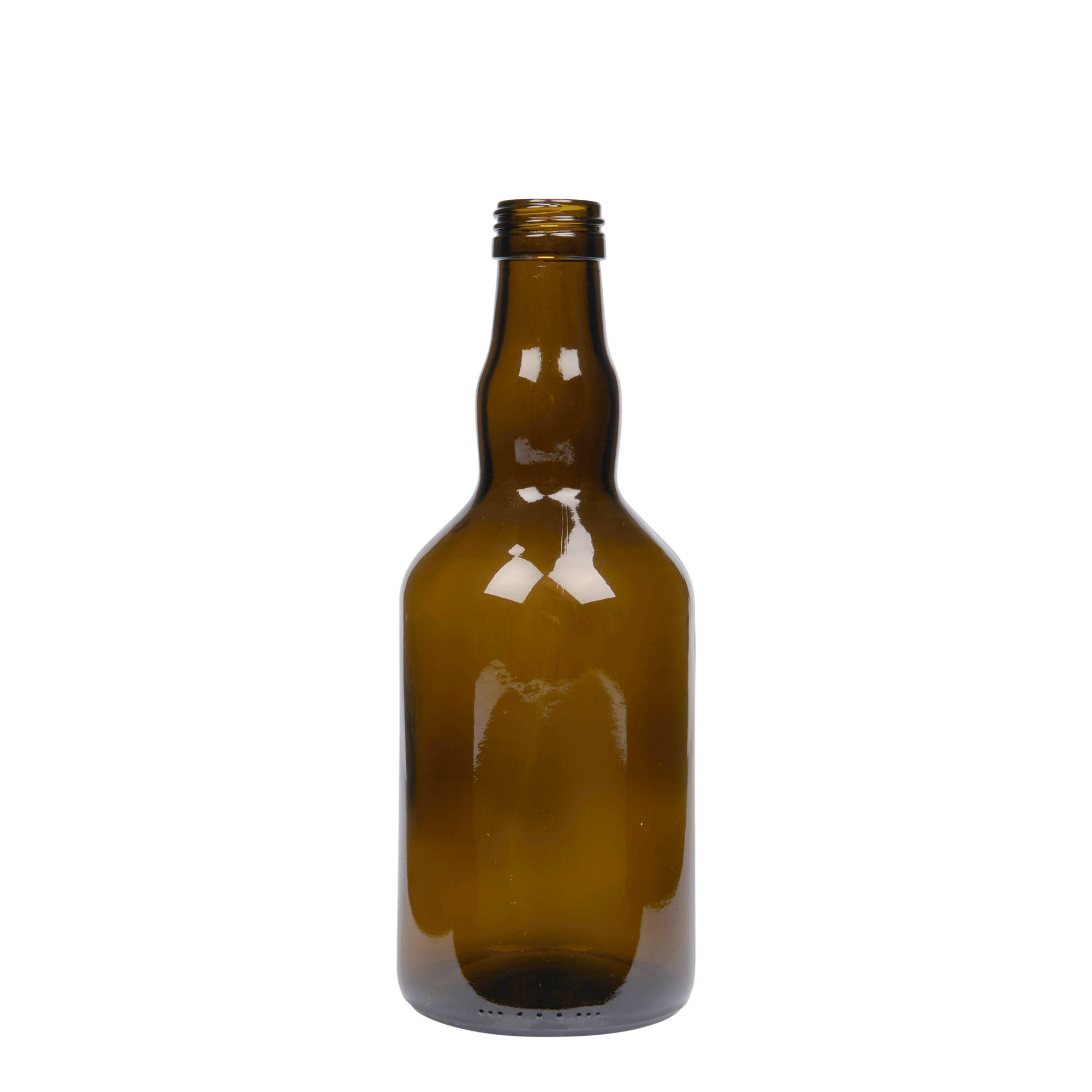 500 ml glass bottle 'Olona', antique green, closure: PP 31.5