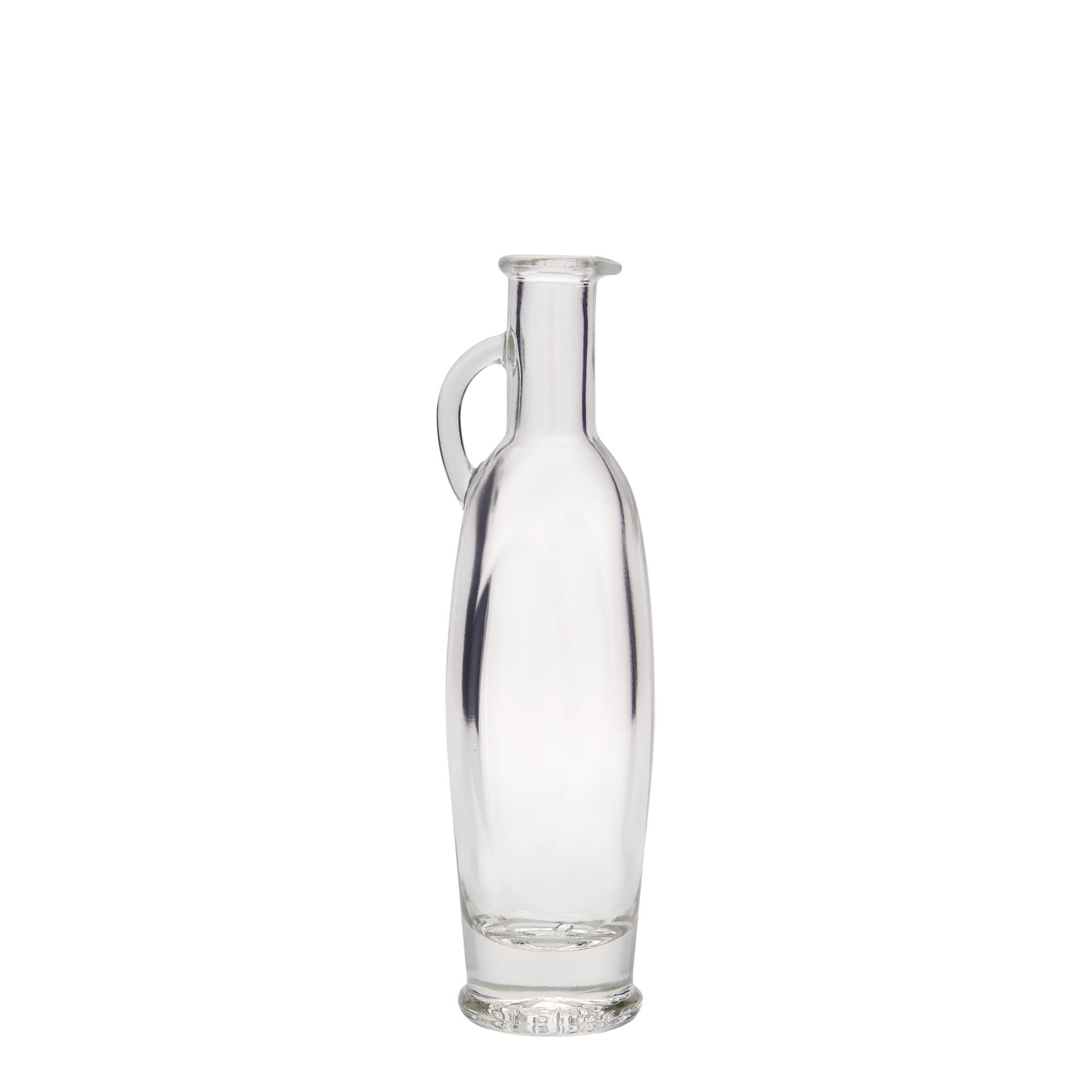 100 ml glass bottle 'Eleganta', oval, closure: cork