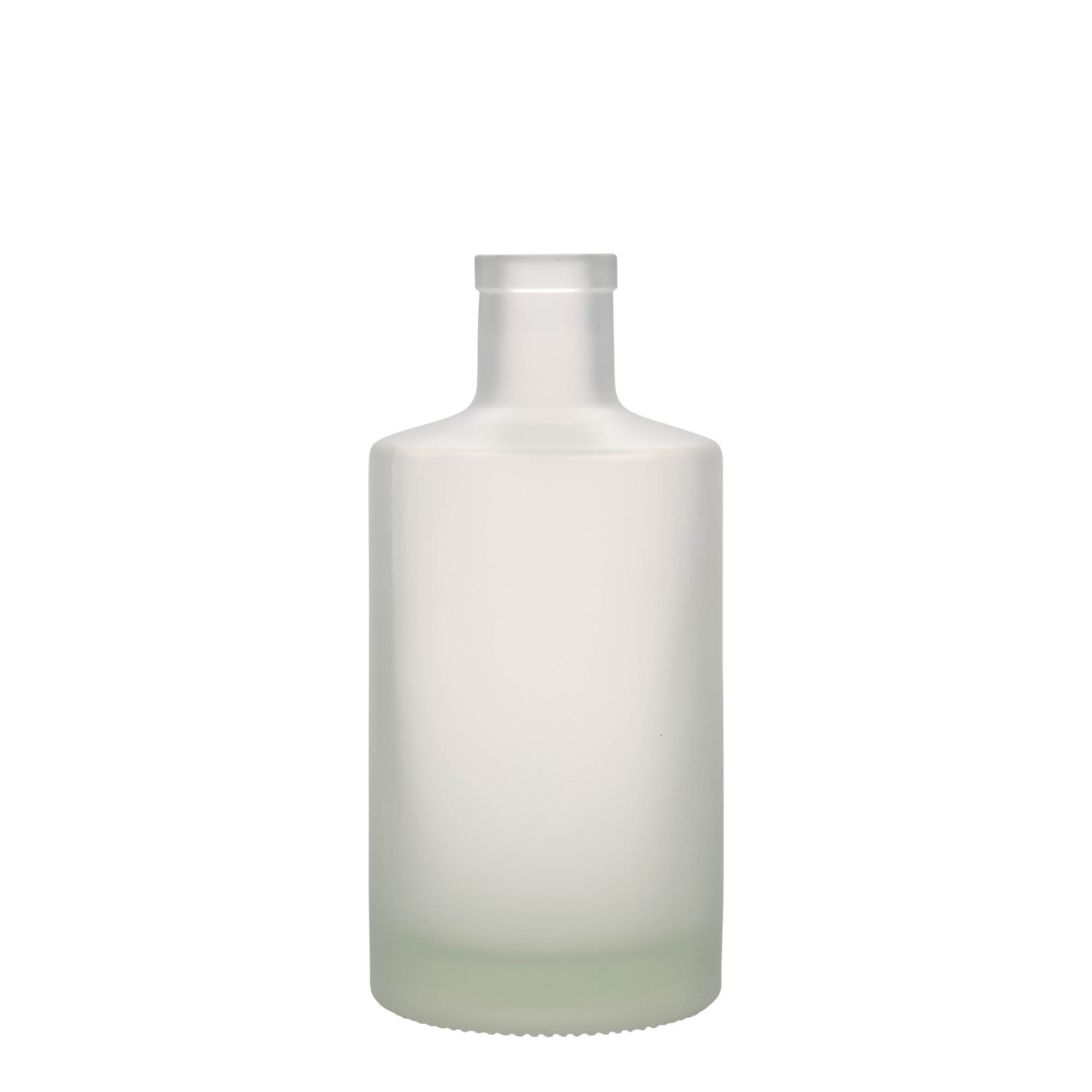 500 ml glass bottle 'Caroline', frosted, closure: cork