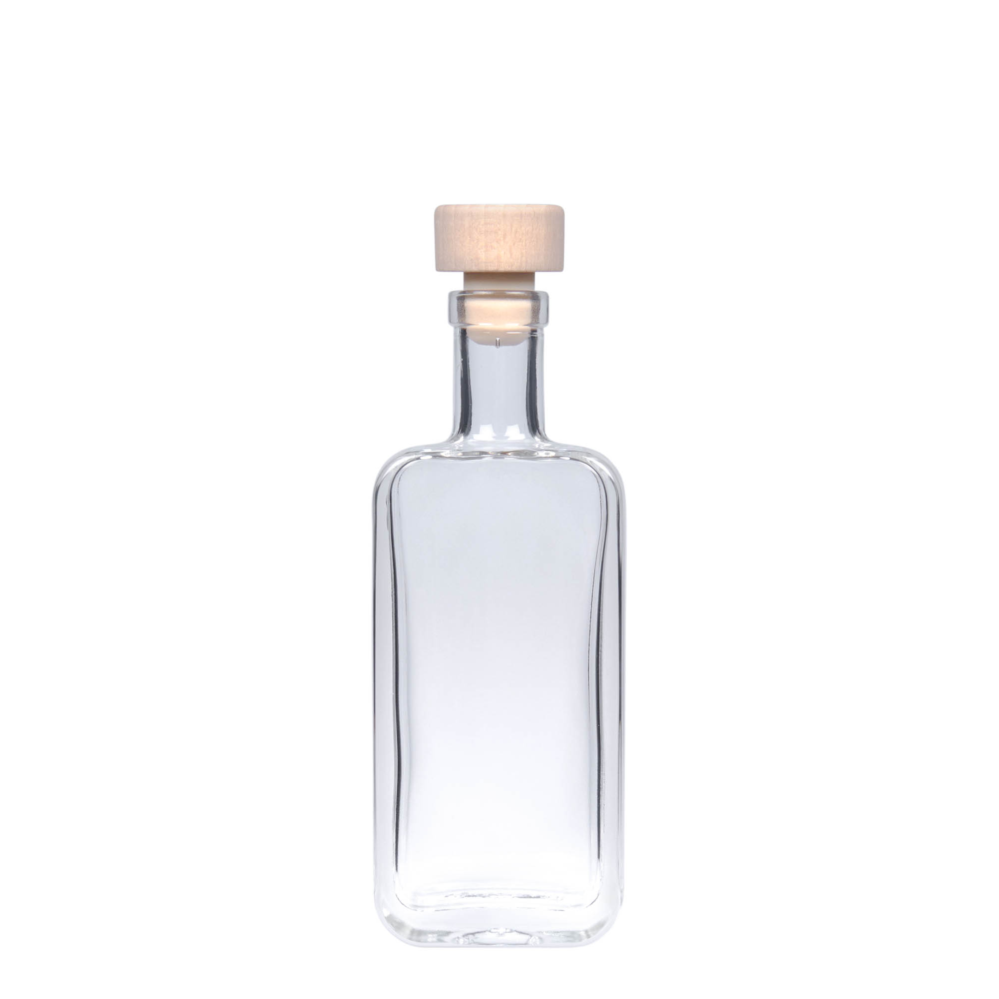 100 ml glass bottle 'Nice', rectangular, closure: cork