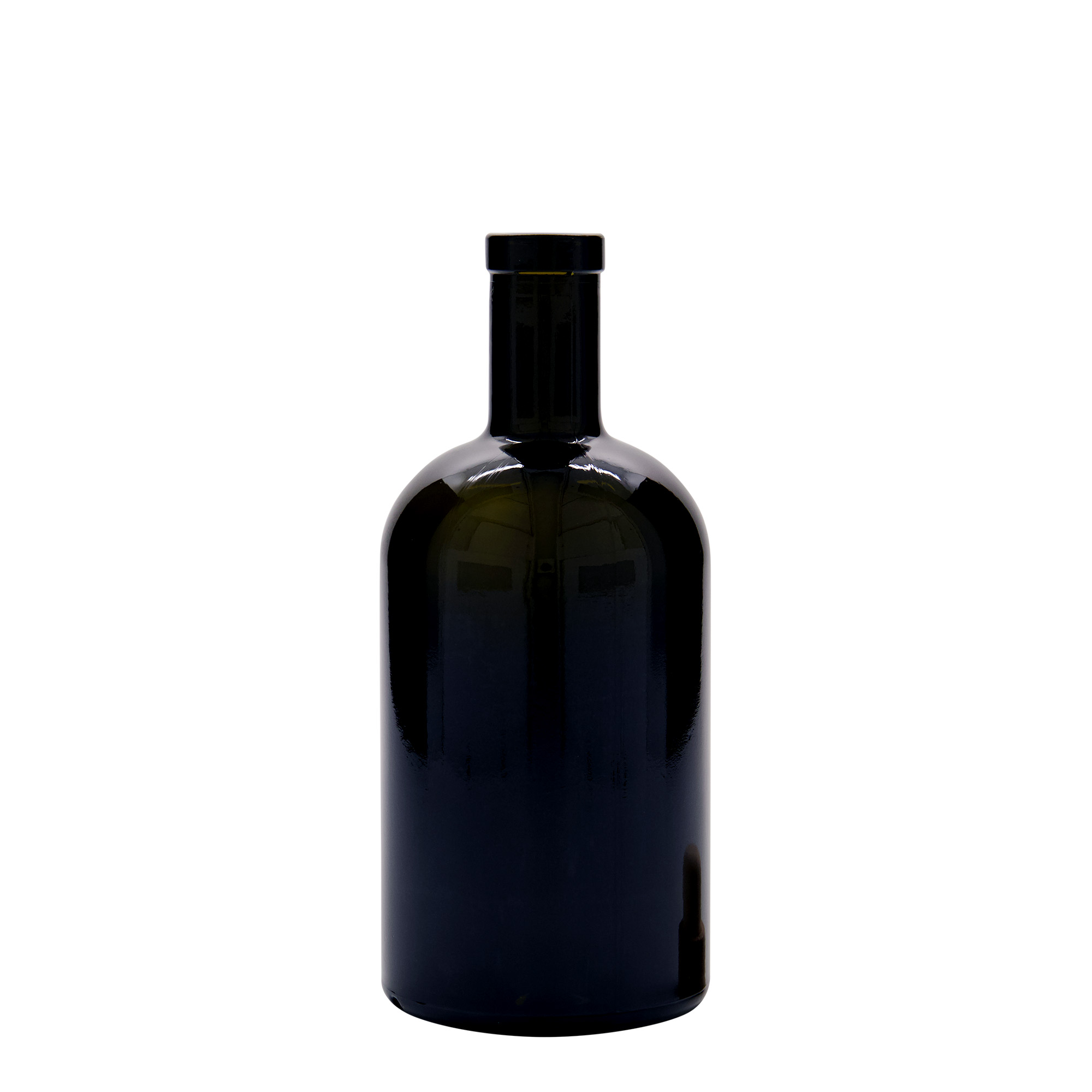 500 ml glass bottle 'Farmacia', antique green, closure: cork