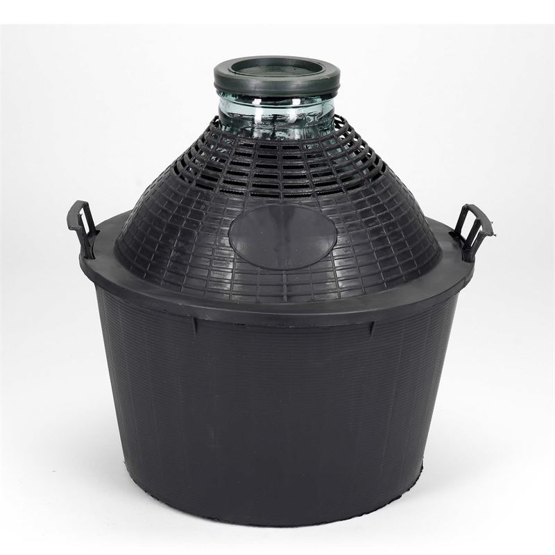 34 l wide neck carboy, glass, closure: slip lid