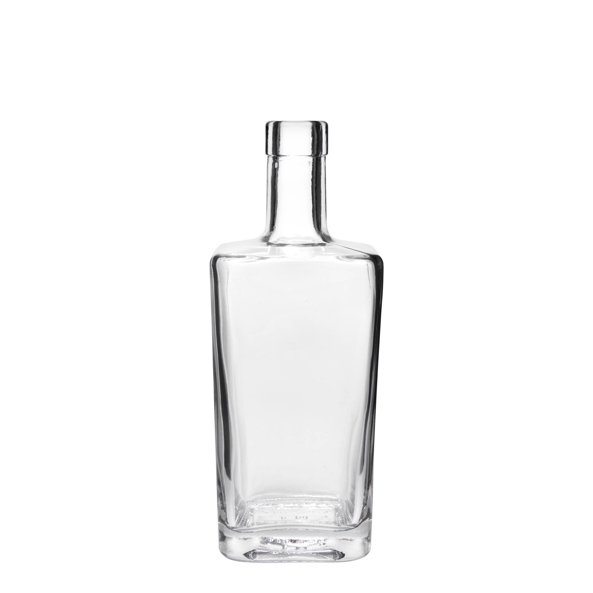 500 ml glass bottle 'Noel', square, closure: cork