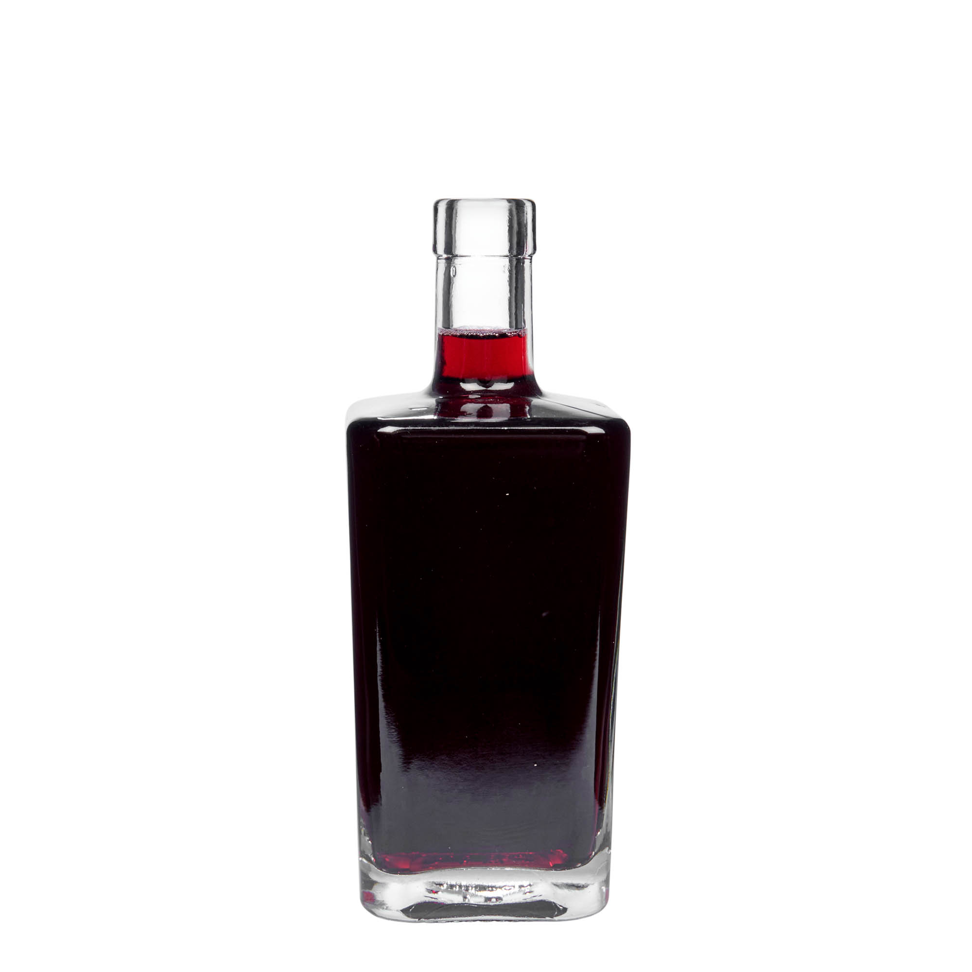 500 ml glass bottle 'Noel', square, closure: cork