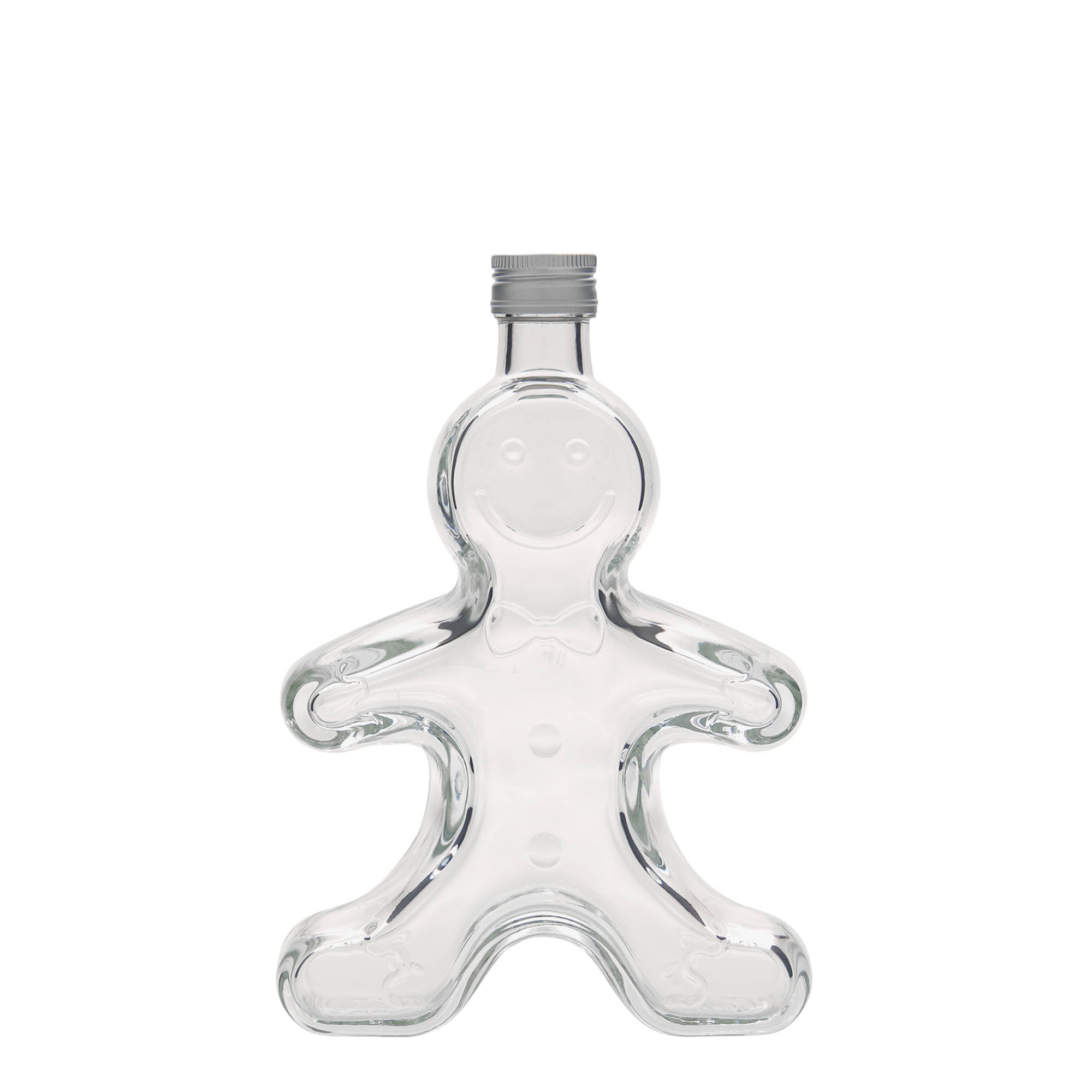 250 ml glass bottle 'Gingerbread man', closure: PP 24