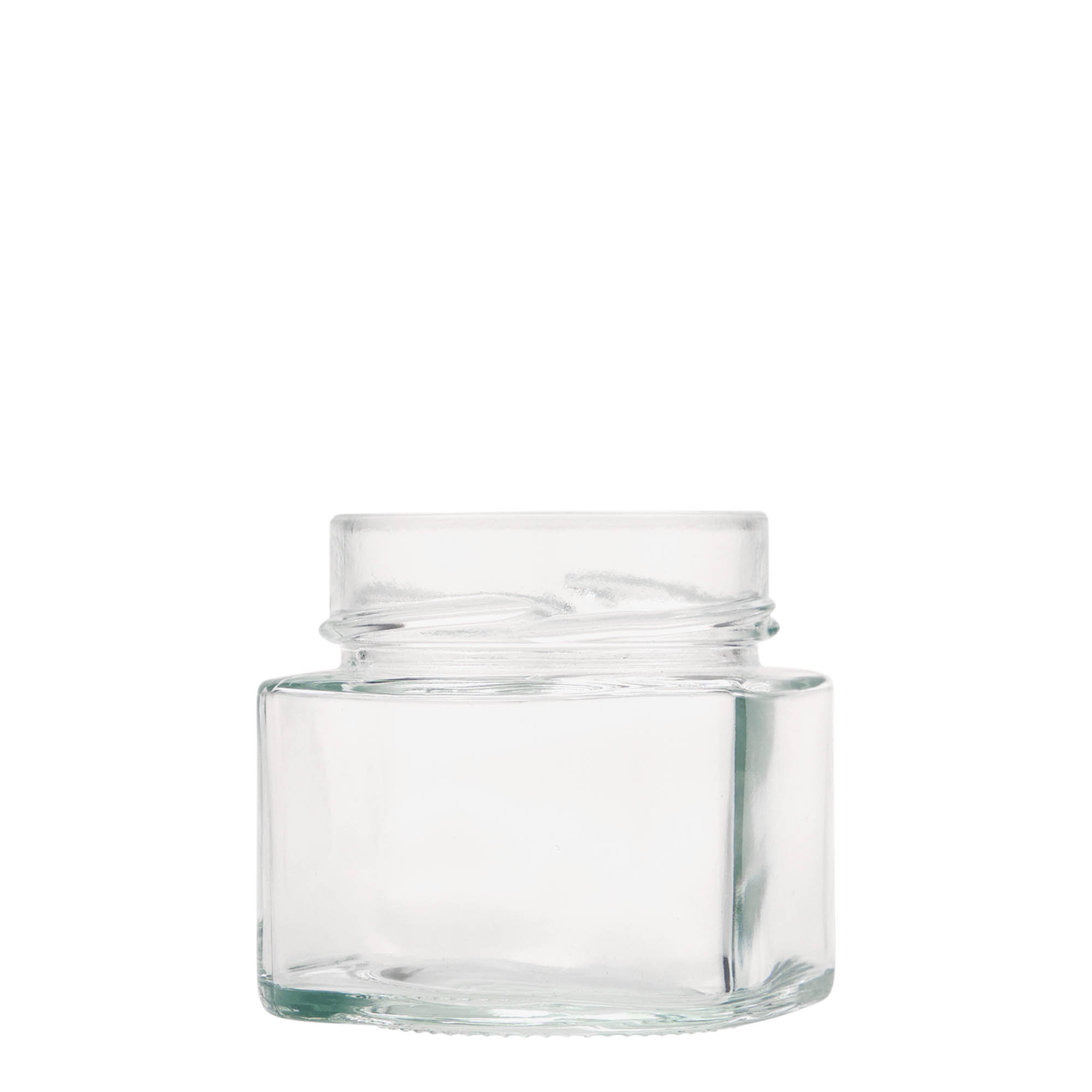 212 ml square jar 'Kimba', closure: extra deep twist off (EDTO 70)