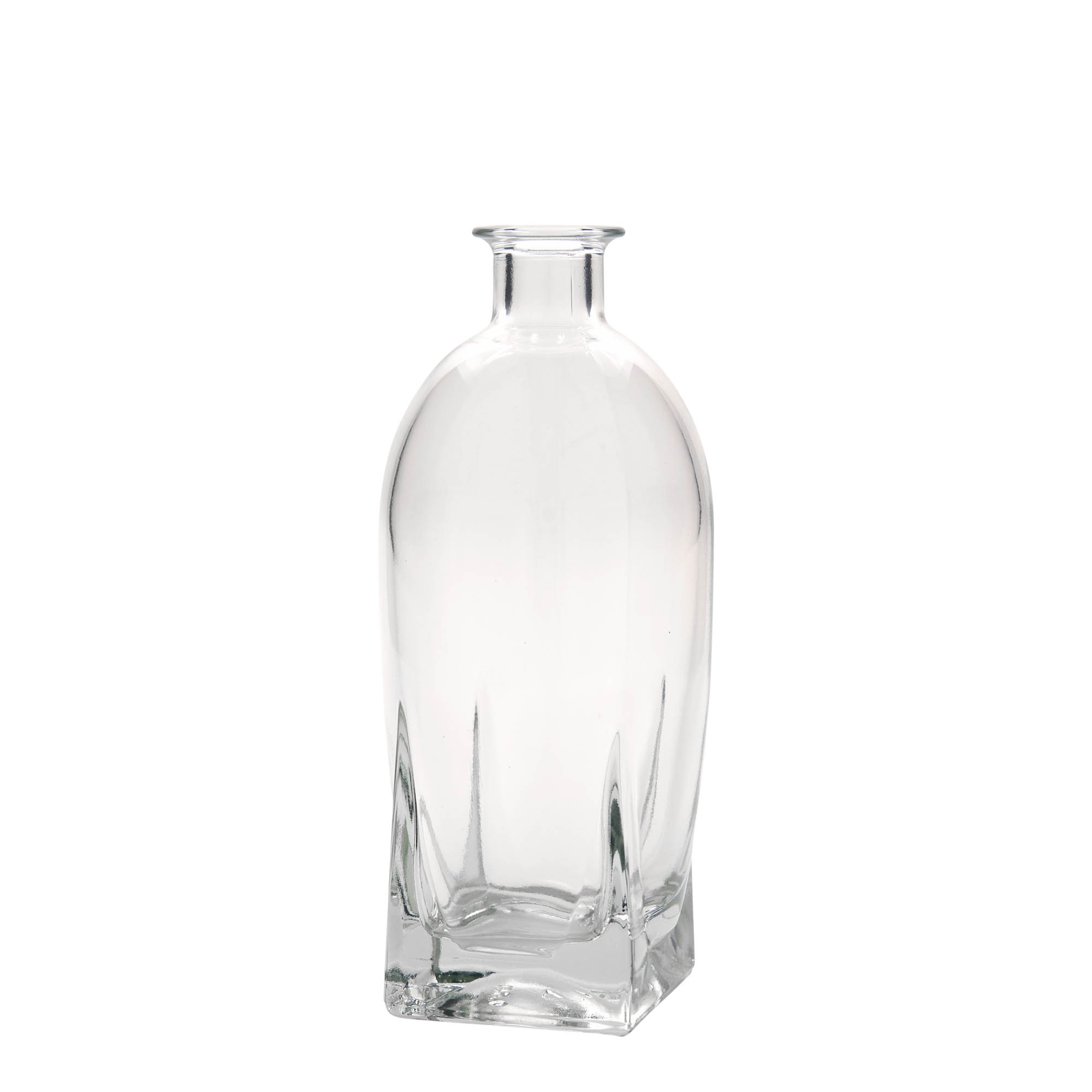 500 ml glass bottle 'Zino', square, closure: cork