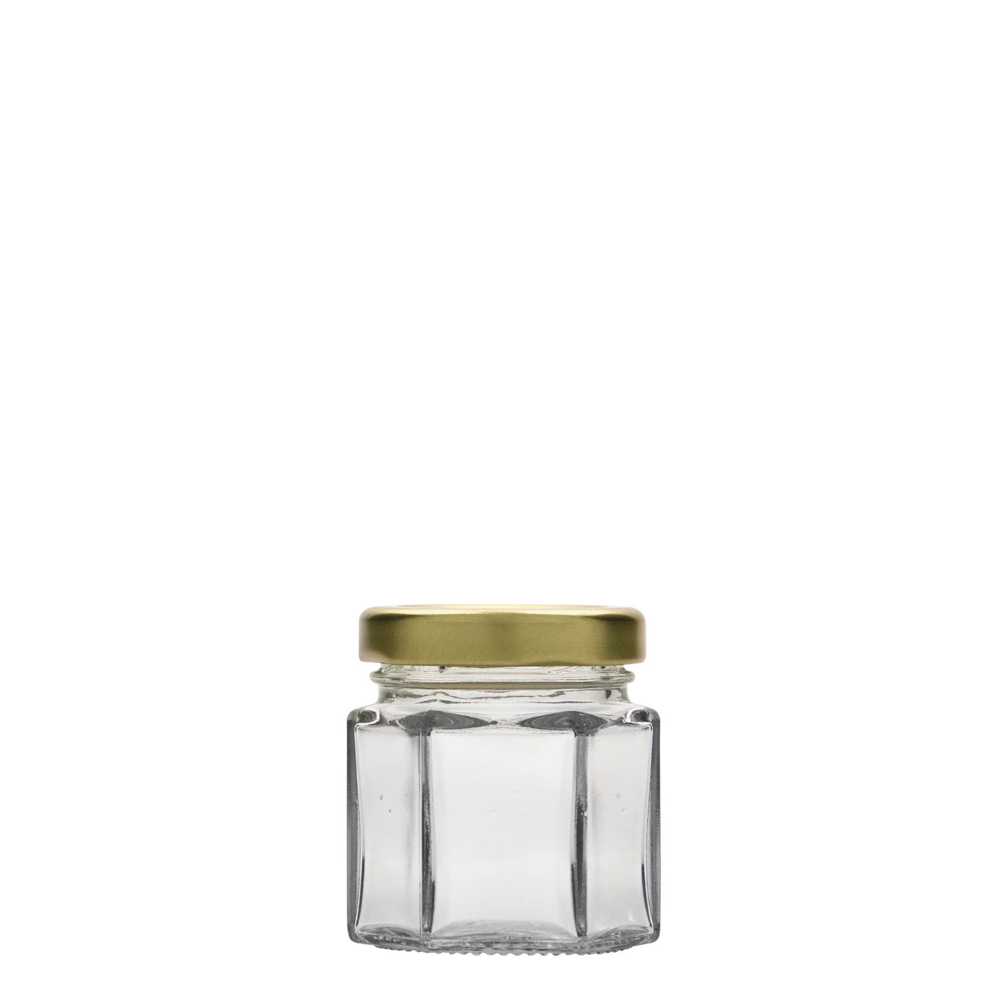 47 ml hexagonal jar, closure: twist off (TO 43)