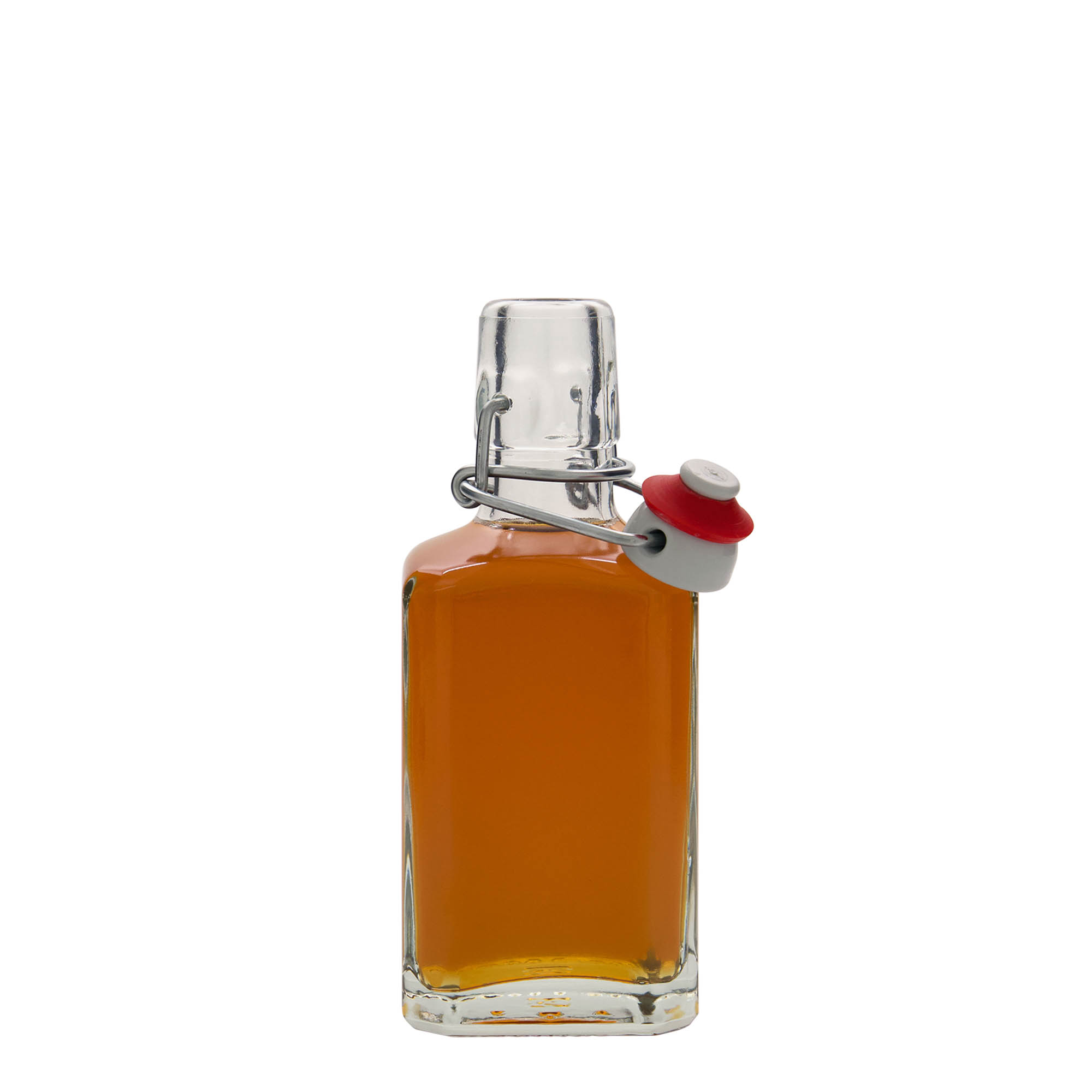 250 ml glass bottle 'Rialto', square, closure: swing top