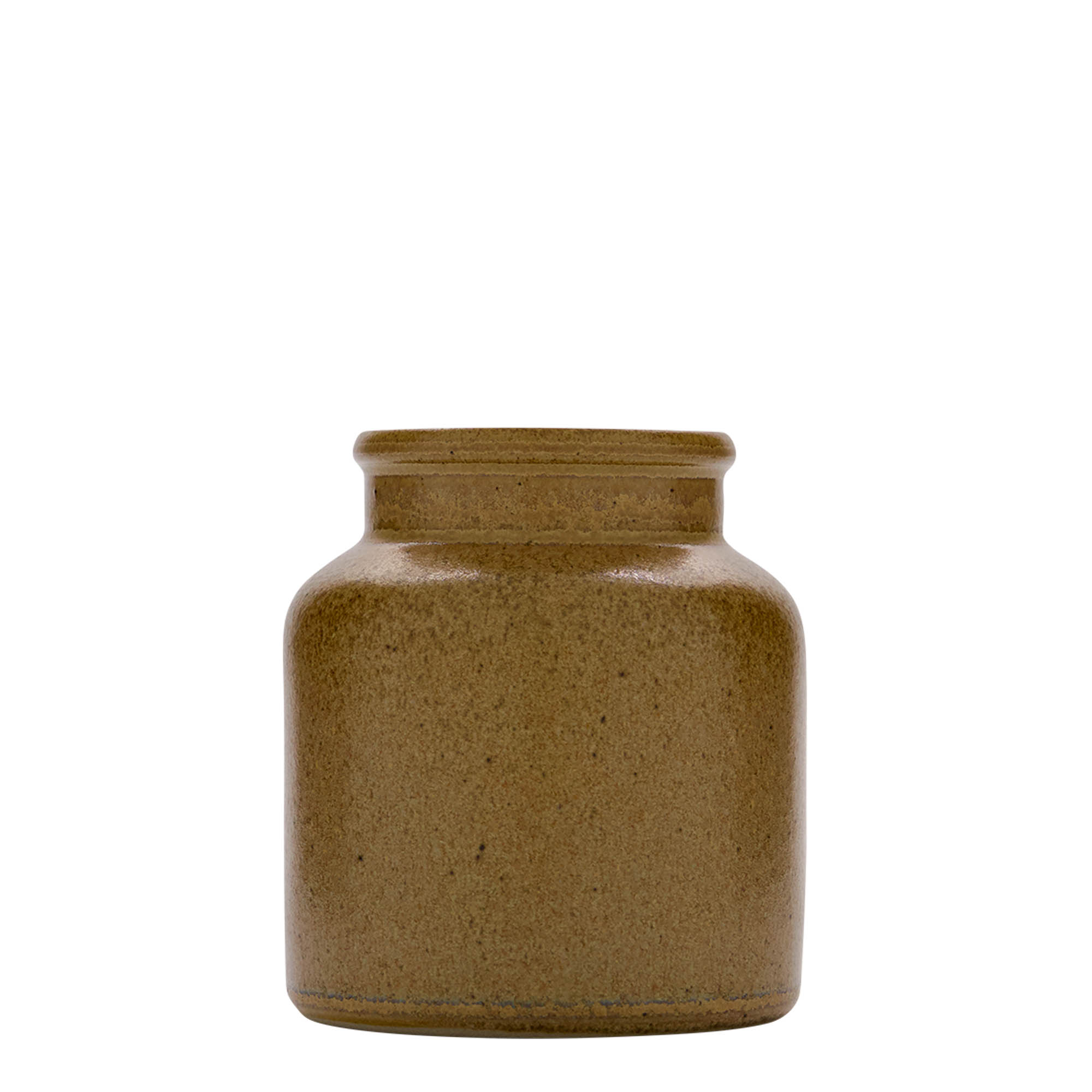 270 ml stoneware jar, ceramic, brown crystal, closure: slip lid