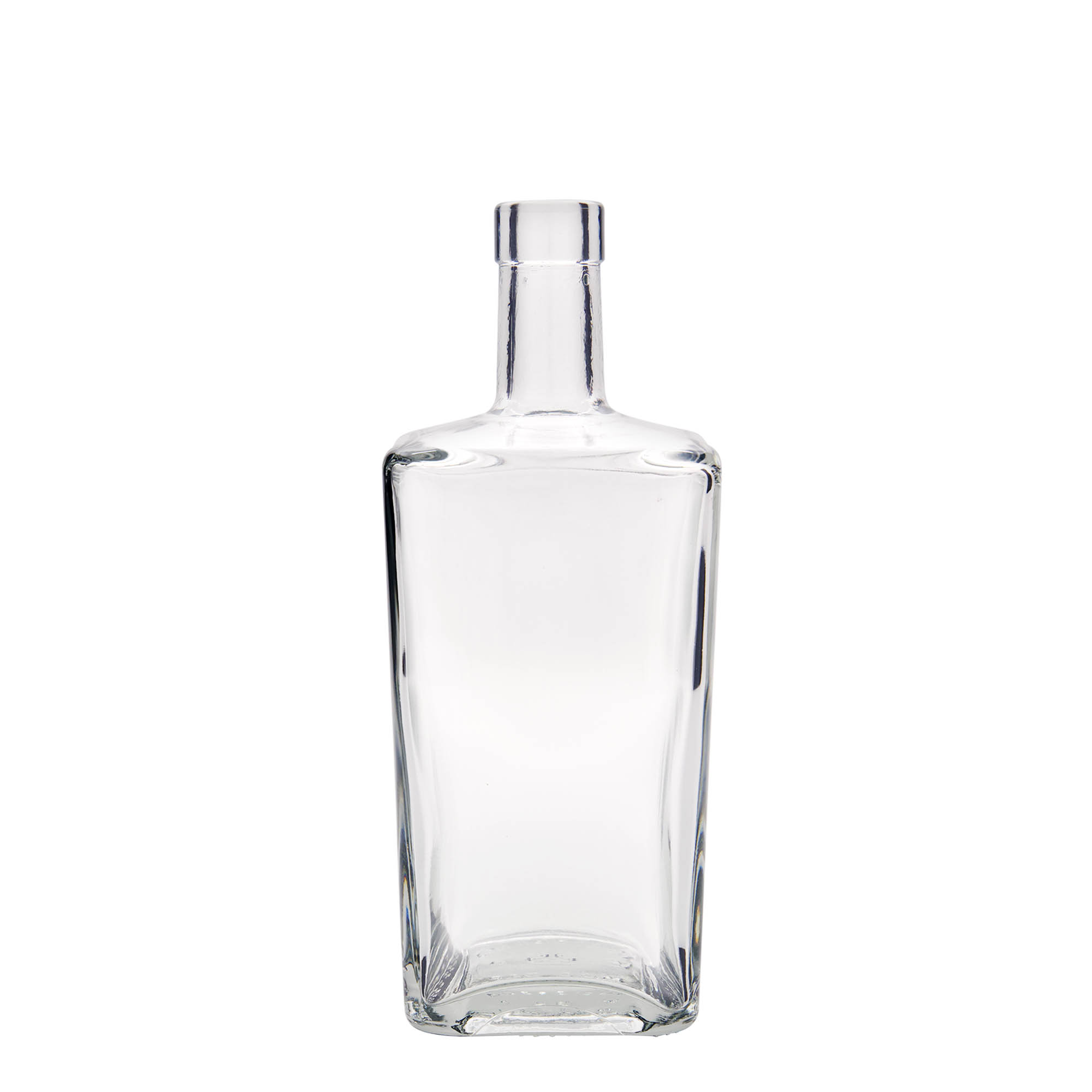 700 ml glass bottle 'Noel', square, closure: cork