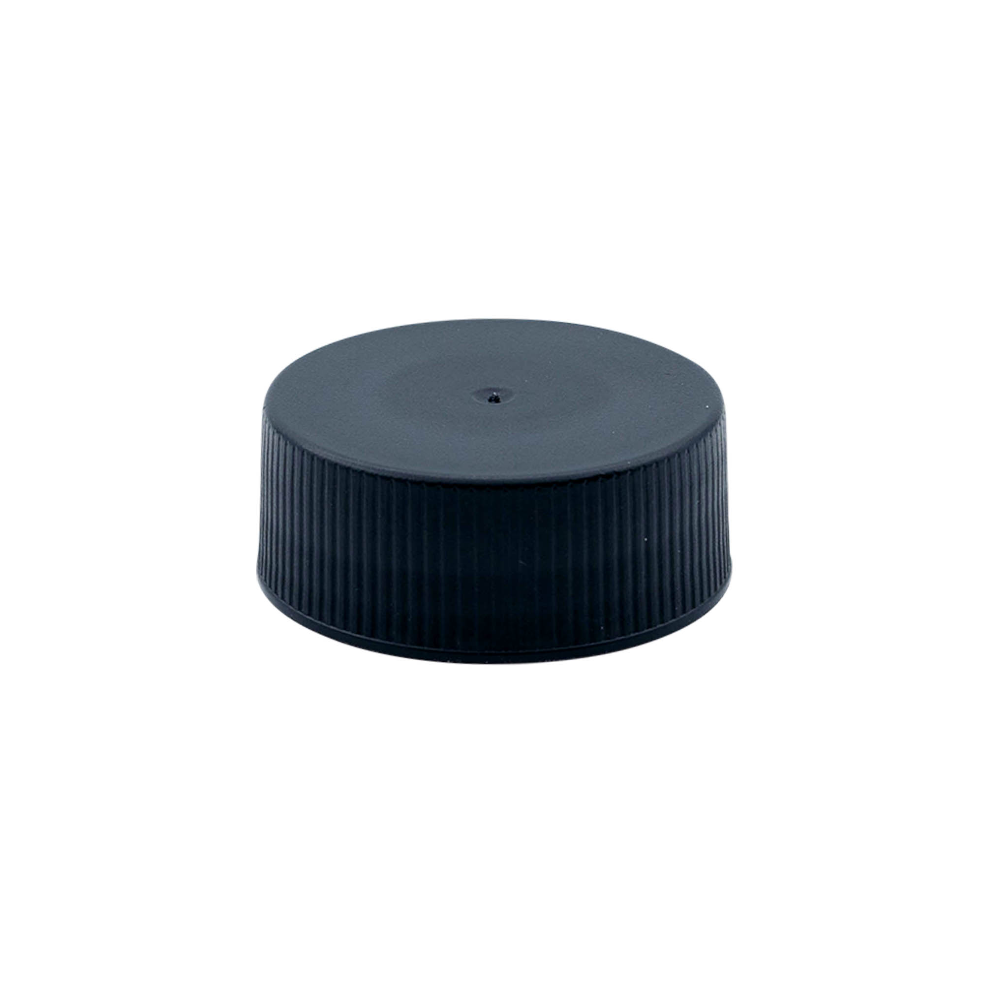 Screw cap with EPE insert, PP plastic, black, for opening: DIN 40