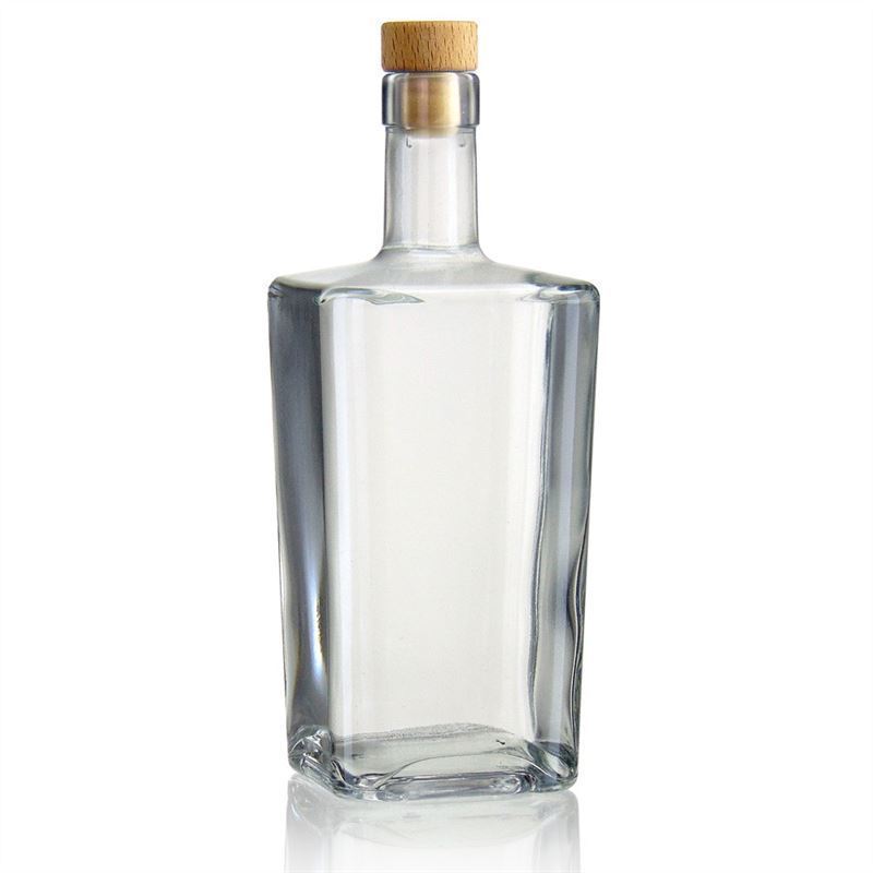 500 ml glass bottle 'Noel', square, closure: cork