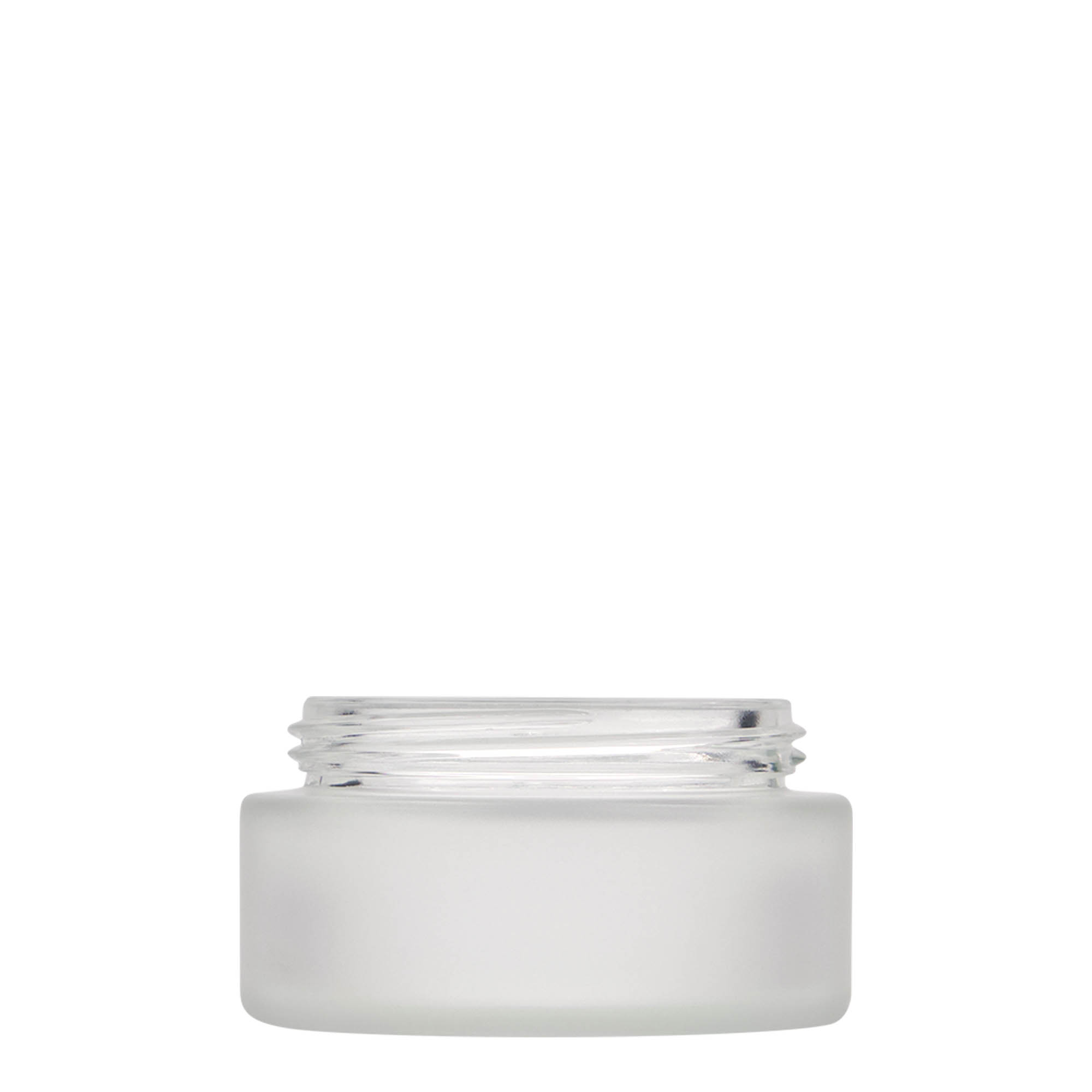 100 ml cosmetic jar 'Platin Edition', glass, frosted, closure: screw cap